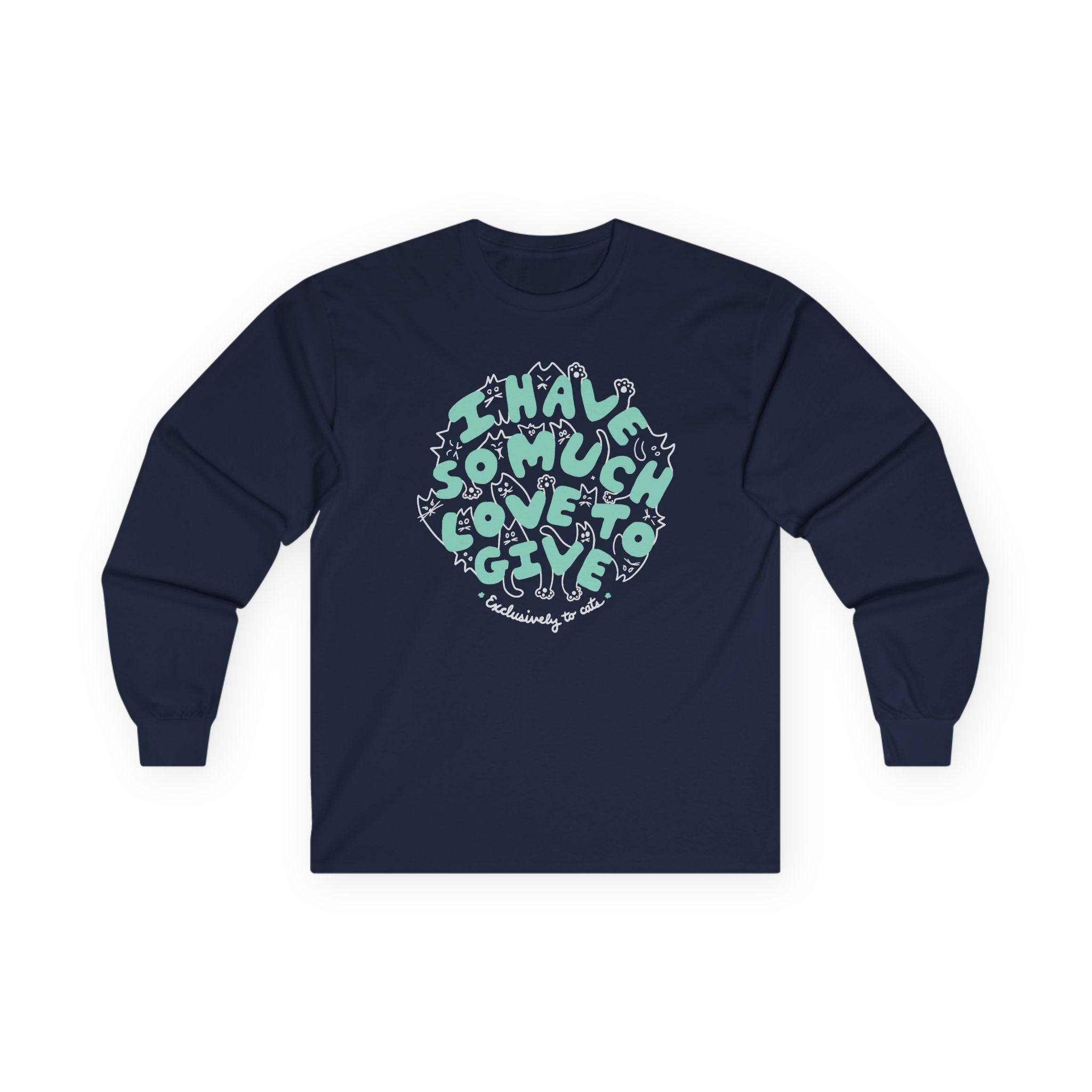 Dropout Exclusively To Cats Unisex Ultra Cotton Long Sleeve Tee - Image 11