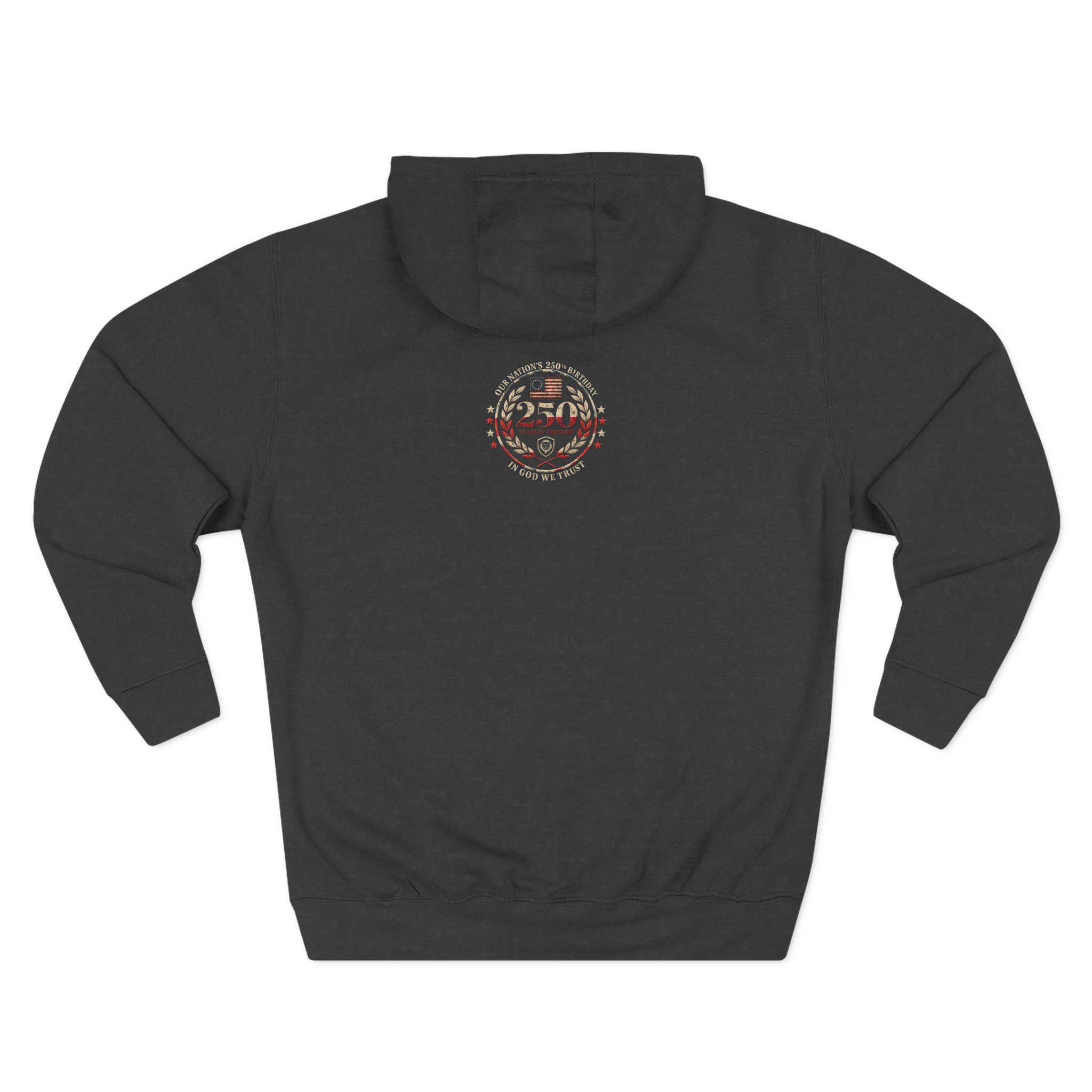 Valuetainment 250 Years No Kings Three-Panel Fleece Hoodie - Image 4