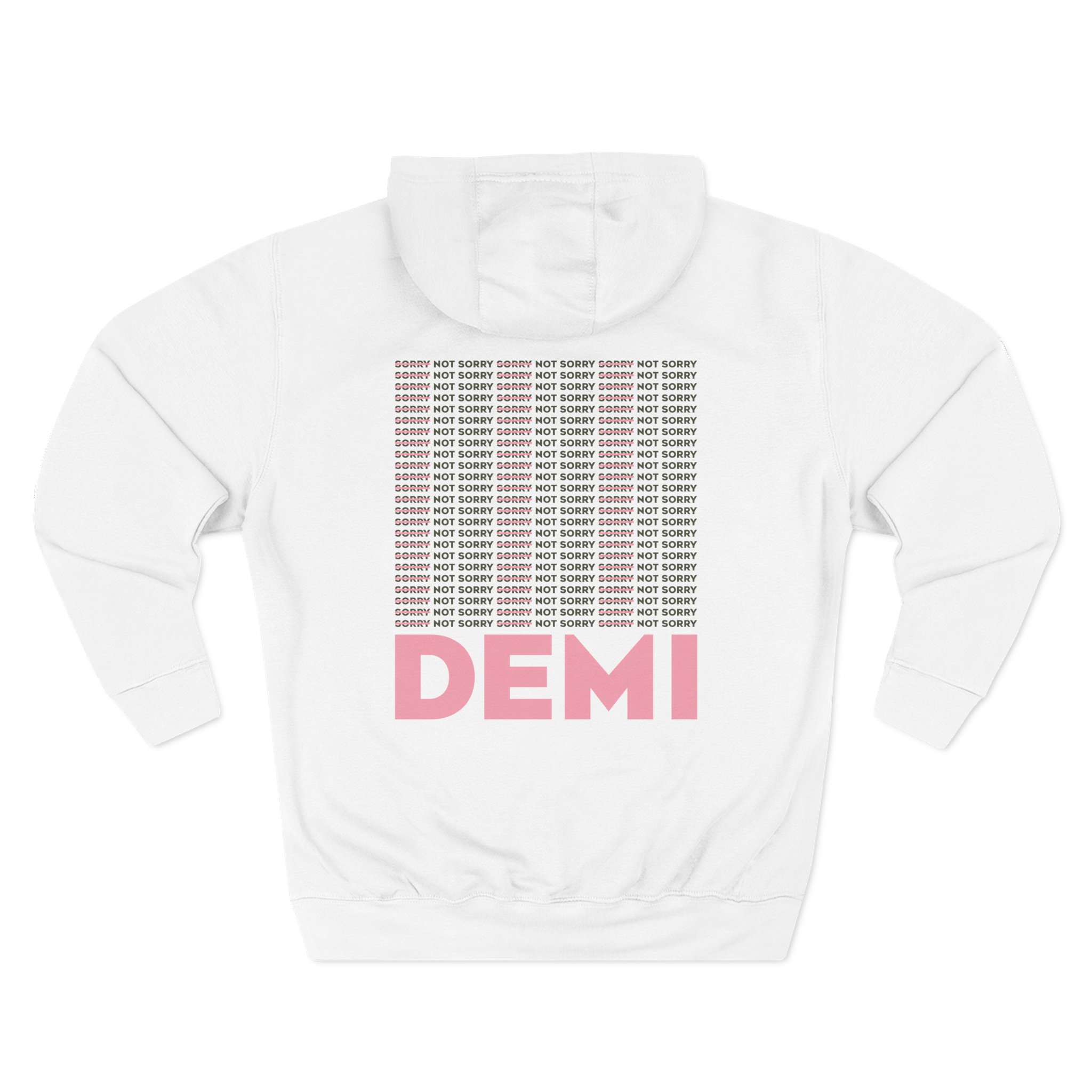 D L Not Sorry Three-Panel Fleece Hoodie - Image 2