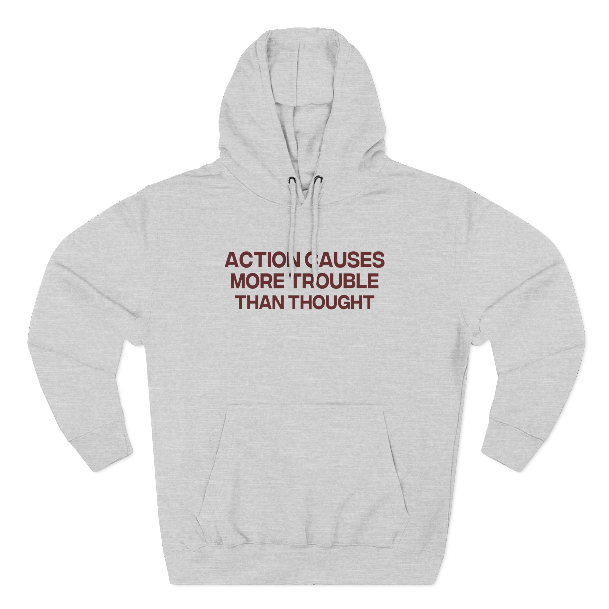 Jenny Holzer Action Causes More Trouble Than Thought Three-Panel Fleece Hoodie - Image 3