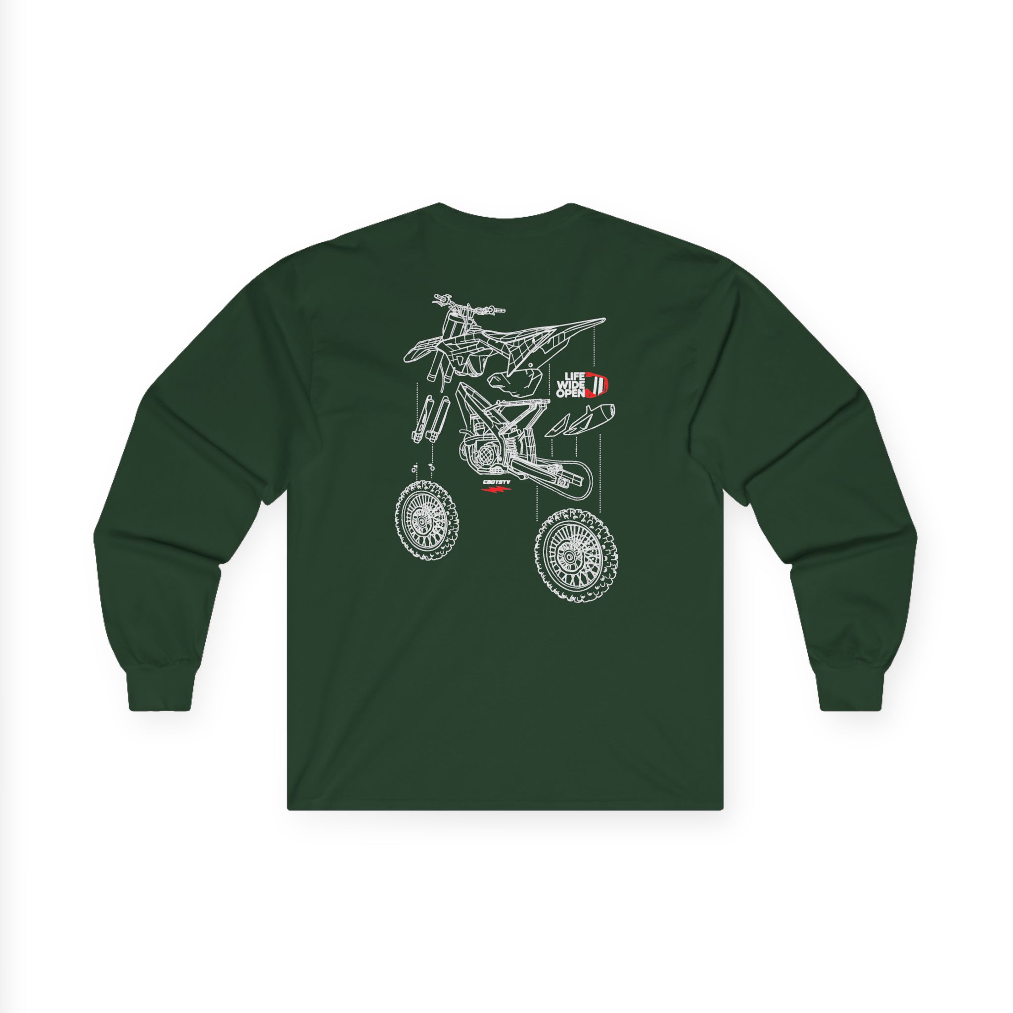 Cboystv Dirtbike Blowup Unisex Ultra Cotton Long Sleeve Tee - Image 8