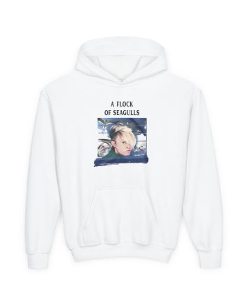 A Flock of Seagulls Birds in Flight Youth Heavy Blend Hooded Sweatshirt