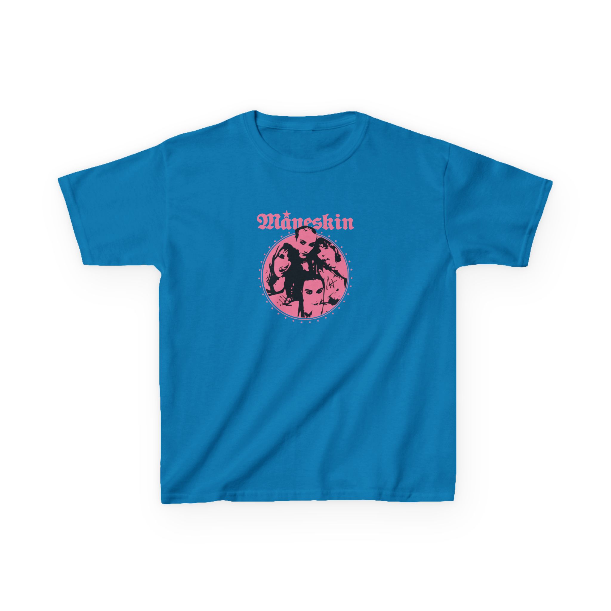 Kids Maneskin Pink Fisheye Band Heavy Cotton™ Tee - Image 5