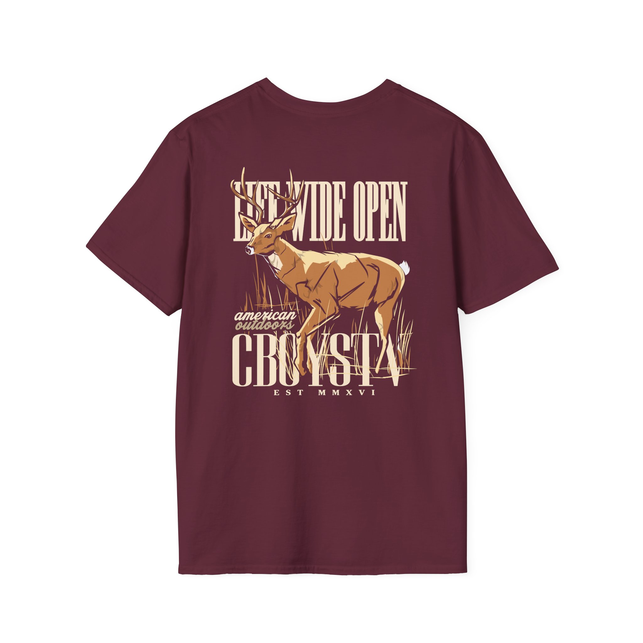 Cboystv Whitetail Unisex Softstyle T-Shirt - Image 4