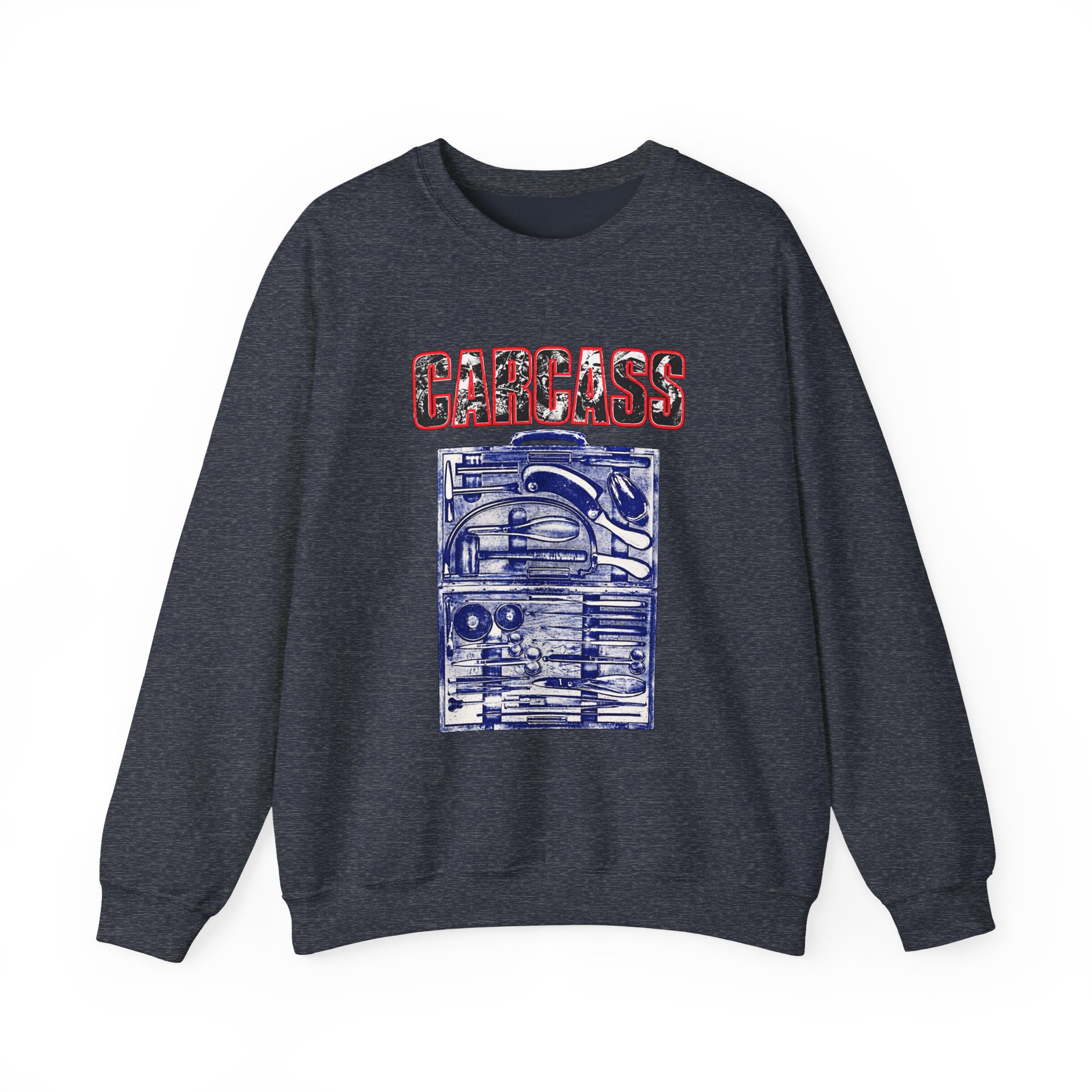 Carcass Certificate of Death Unisex Heavy Blend™ Crewneck Sweatshirt - Image 5