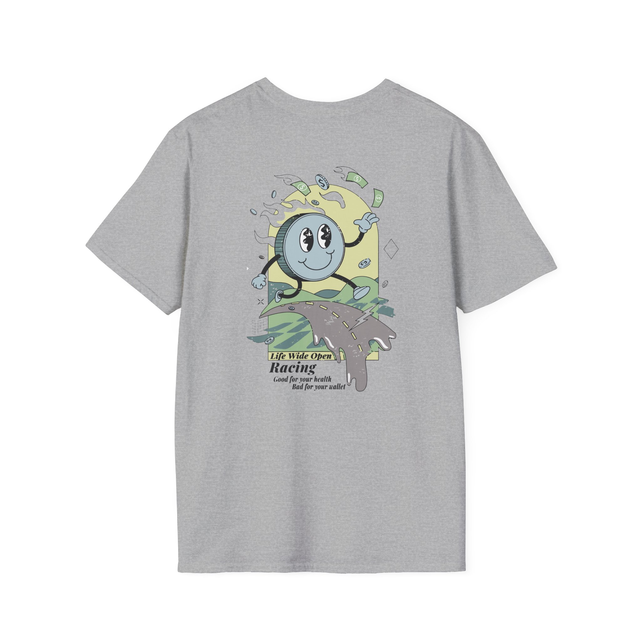 Cboystv Racing Coin Unisex Softstyle T-Shirt - Image 8