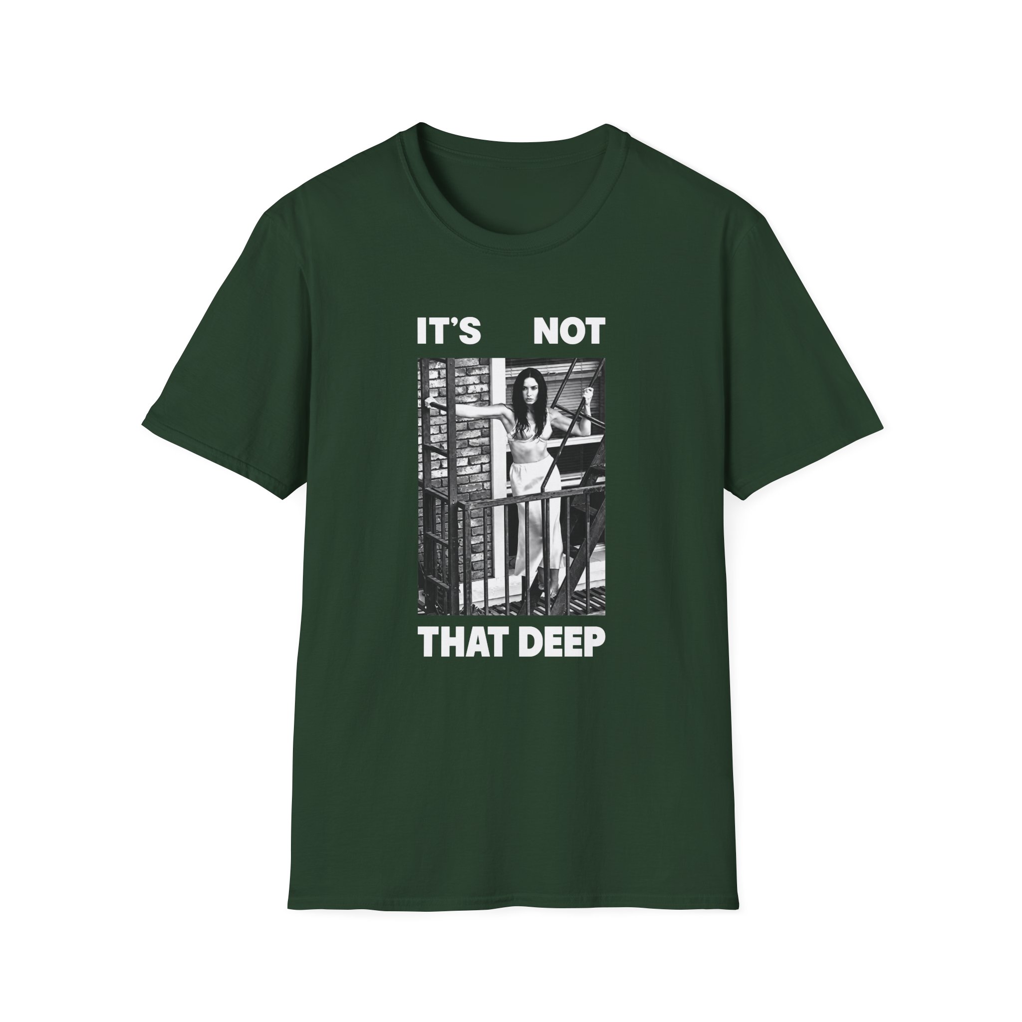 D L It’s Not That Deep Tour Unisex Softstyle T-Shirt - Image 11