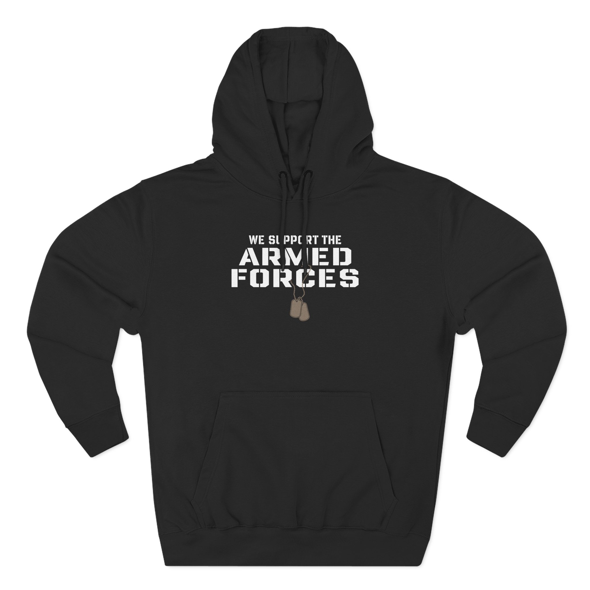 Valuetainment We Support the Armed Forces Three-Panel Fleece Hoodie - Image 3