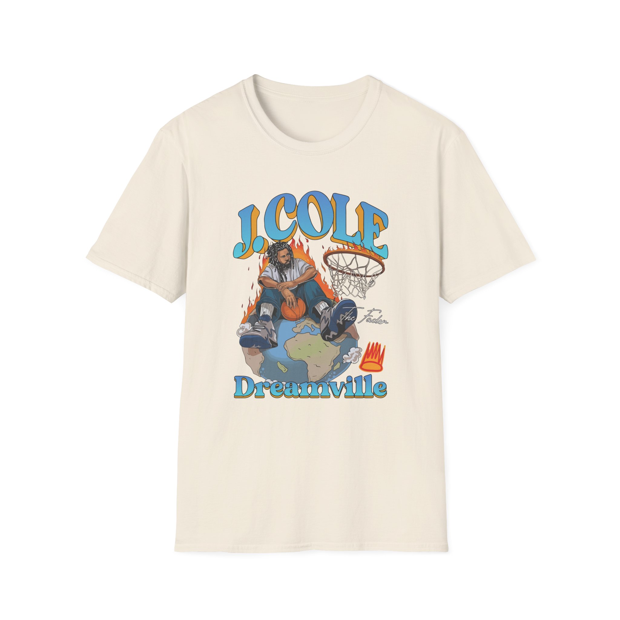 J Cole "Dreamville World" Unisex Softstyle T-shirt - Image 5