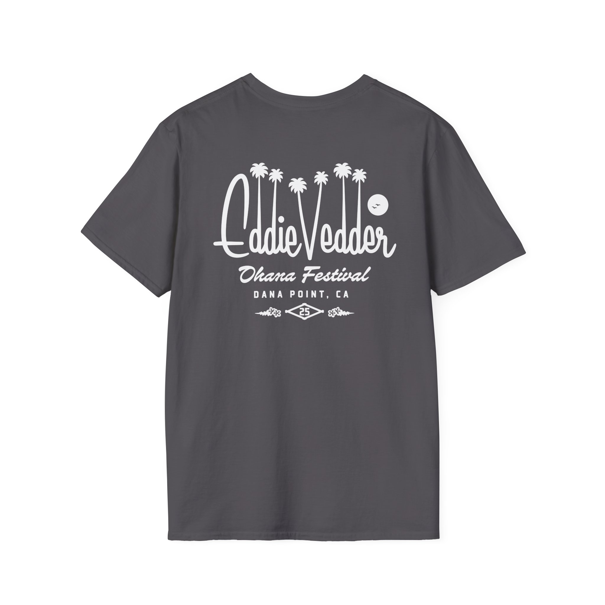 Eddie Vedder Palm Script Unisex Softstyle T-Shirt - Image 10