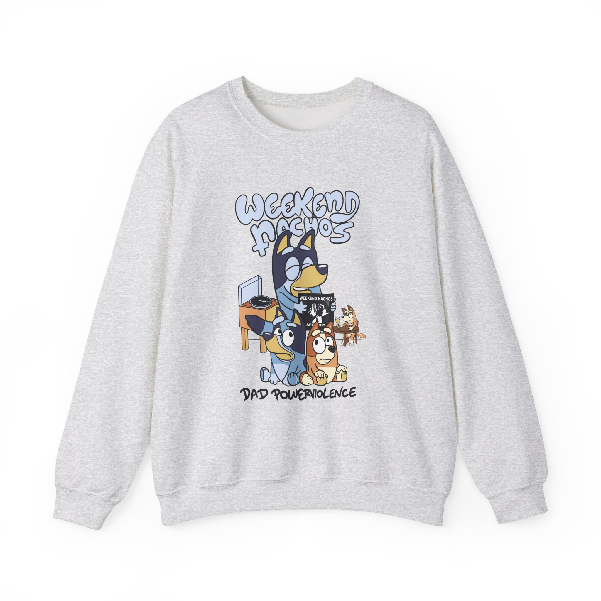 Weekend Nachos Unisex Heavy Blend™ Crewneck Sweatshirt - Image 3