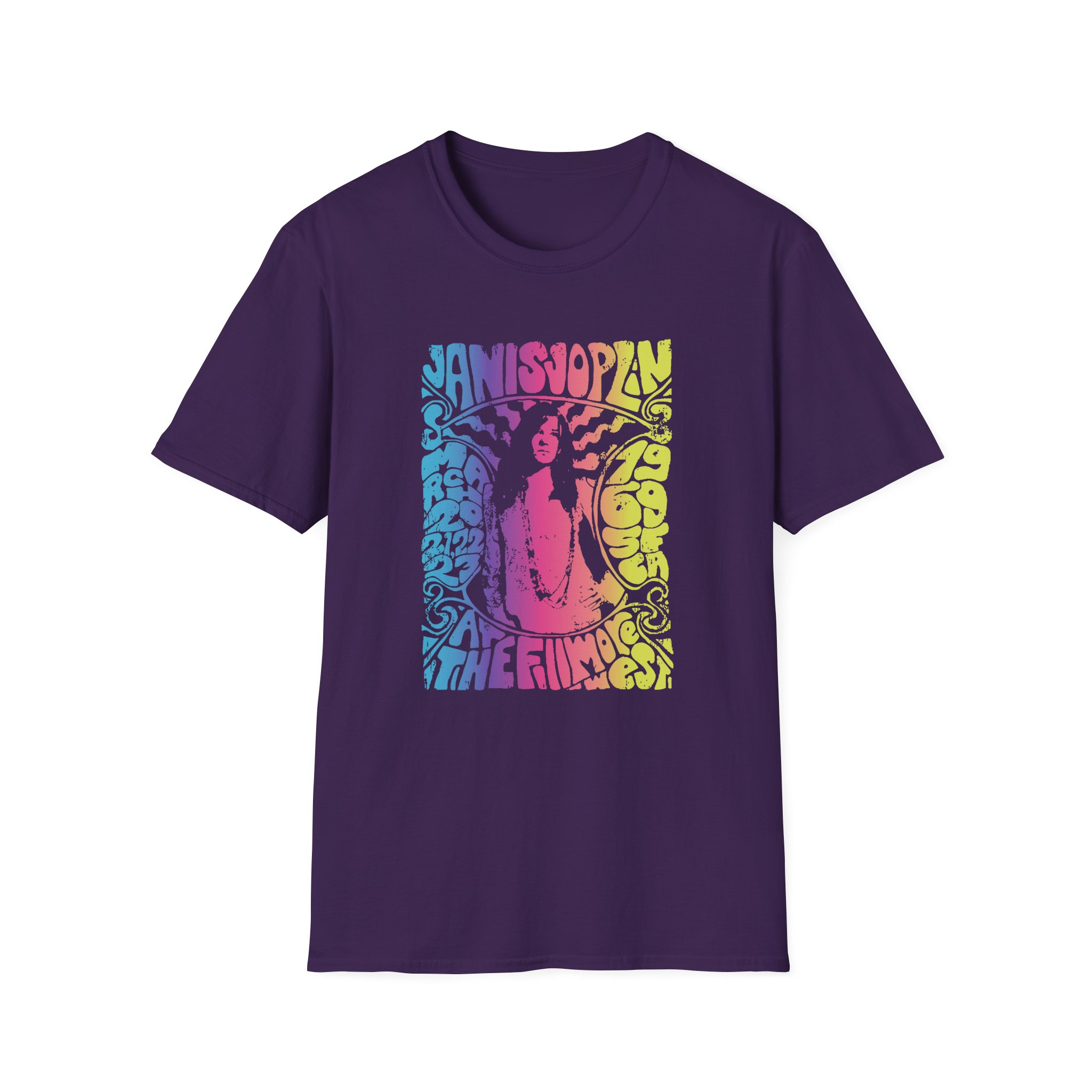 Janis Joplin at the Filmore Unisex Softstyle T-shirt - Image 9