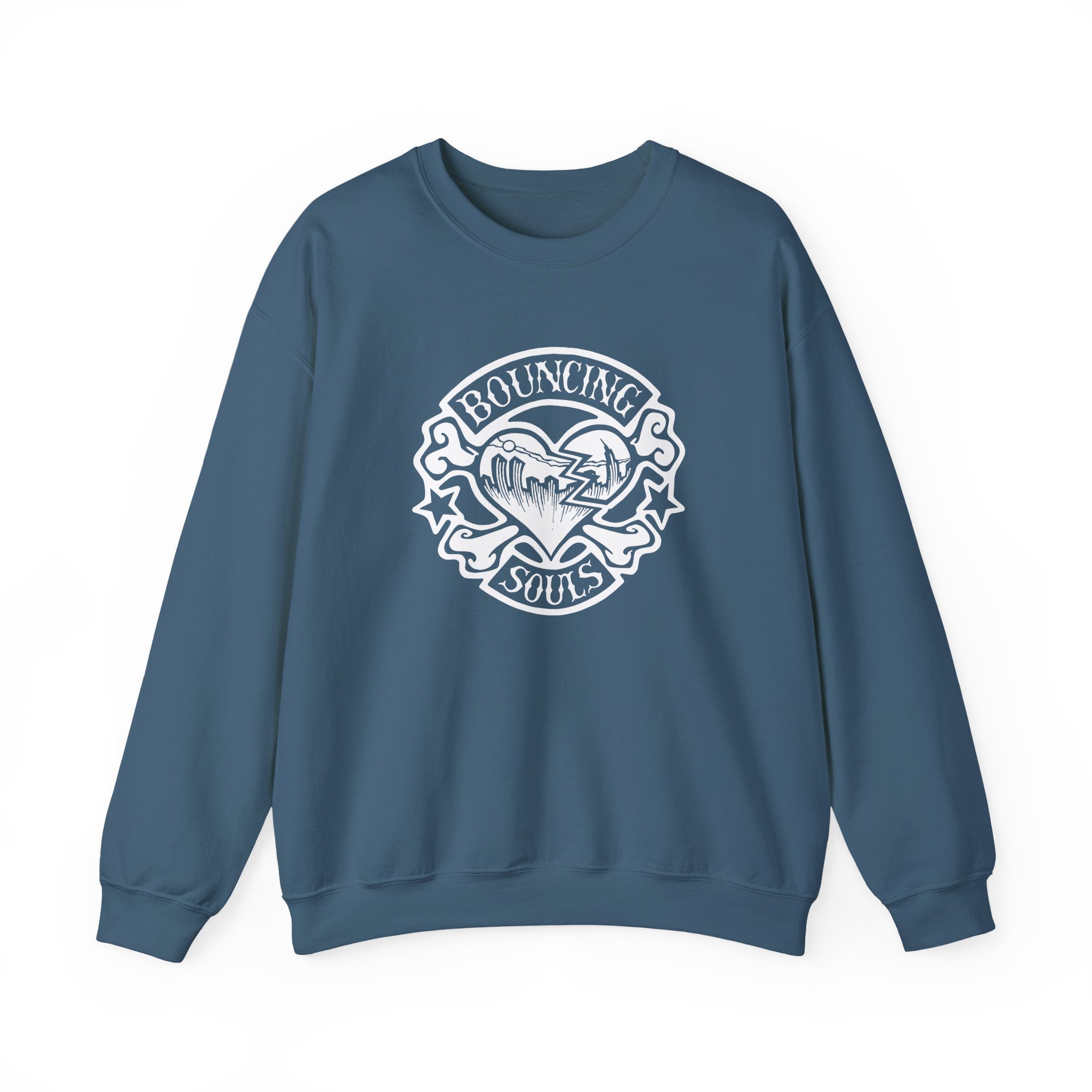 Cold Cuts the Bouncing Souls Rocker Heart Unisex Heavy Blend™ Crewneck Sweatshirt - Image 17