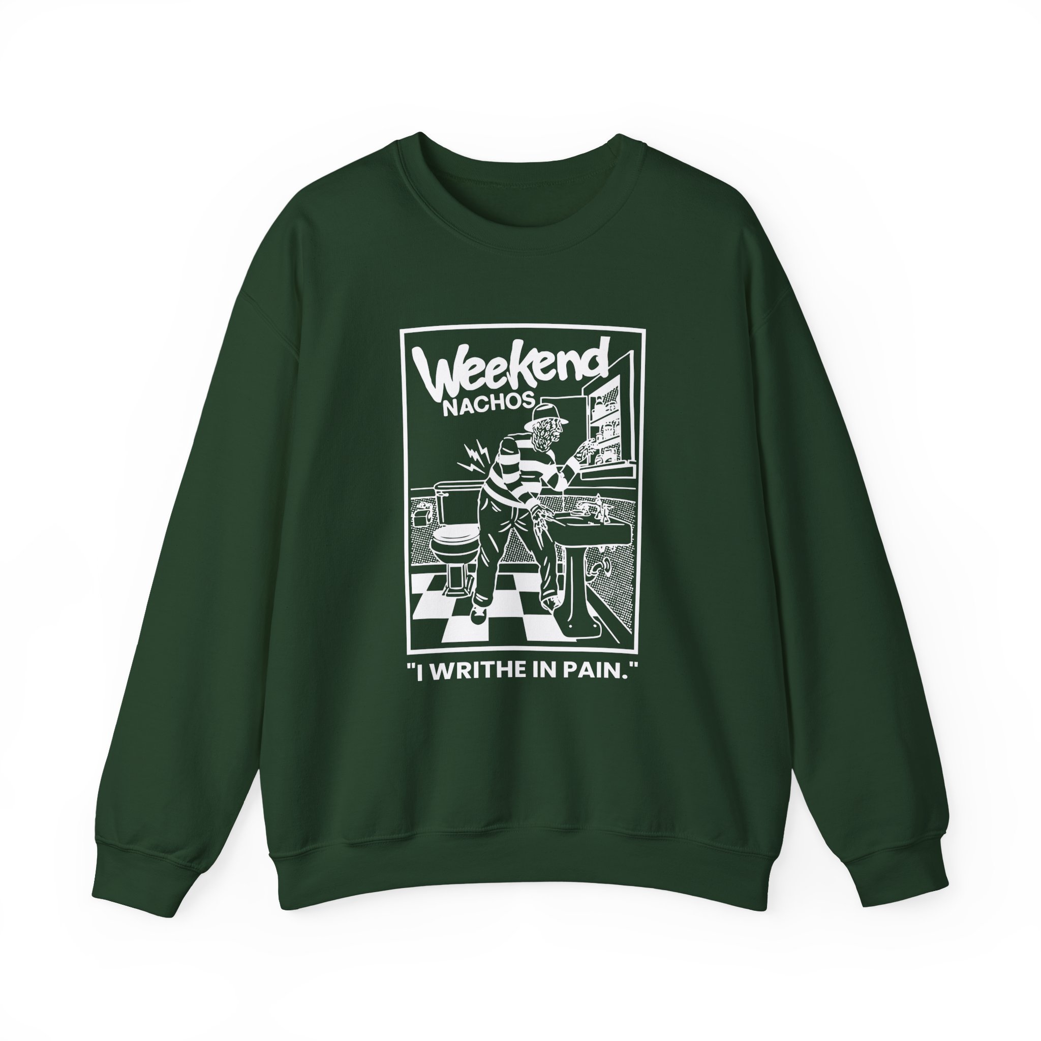 Weekend Nachos I Writhe in Pain Unisex Heavy Blend™ Crewneck Sweatshirt - Image 9