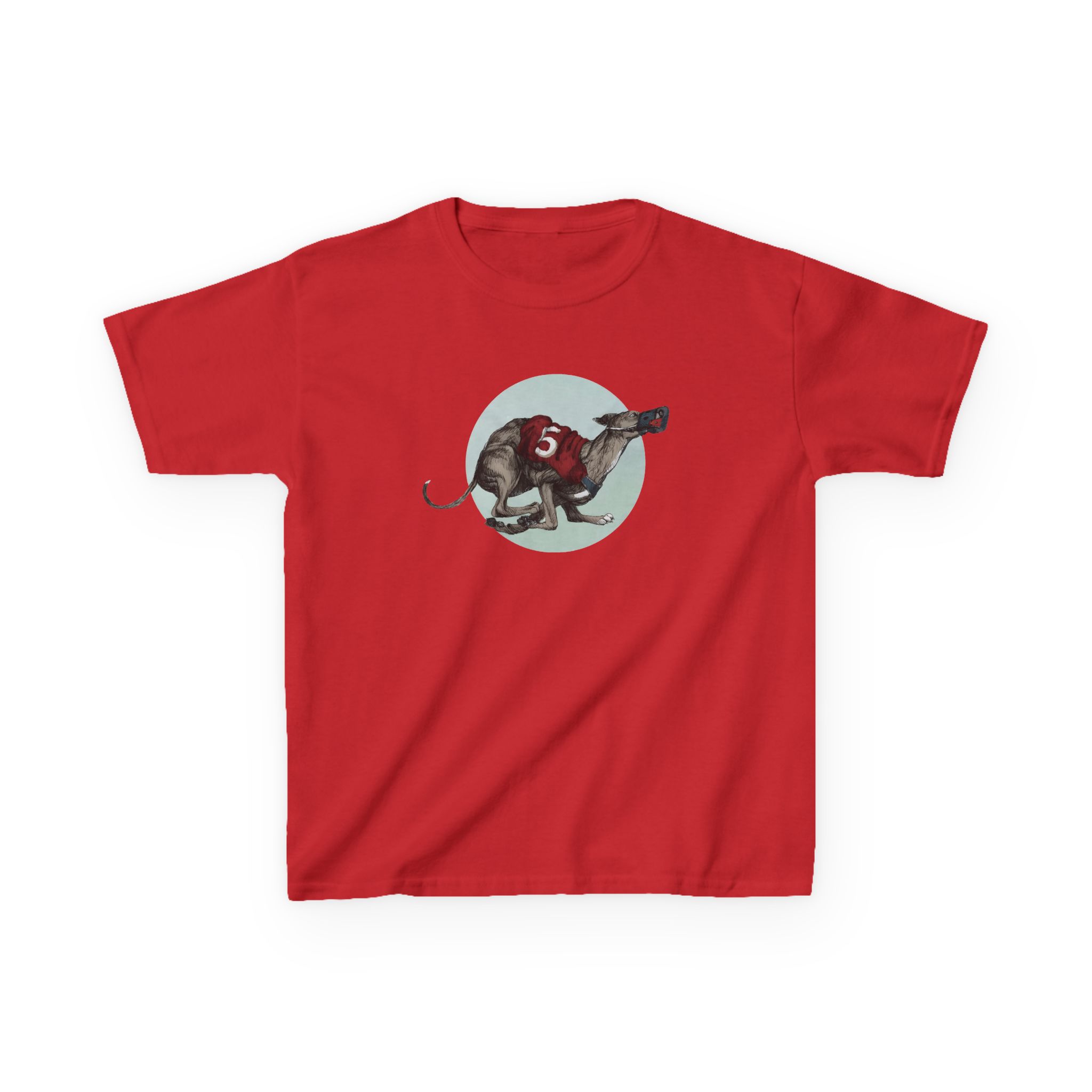 Greyhound Heather Smoke Kids Heavy Cotton™ Tee - Image 15