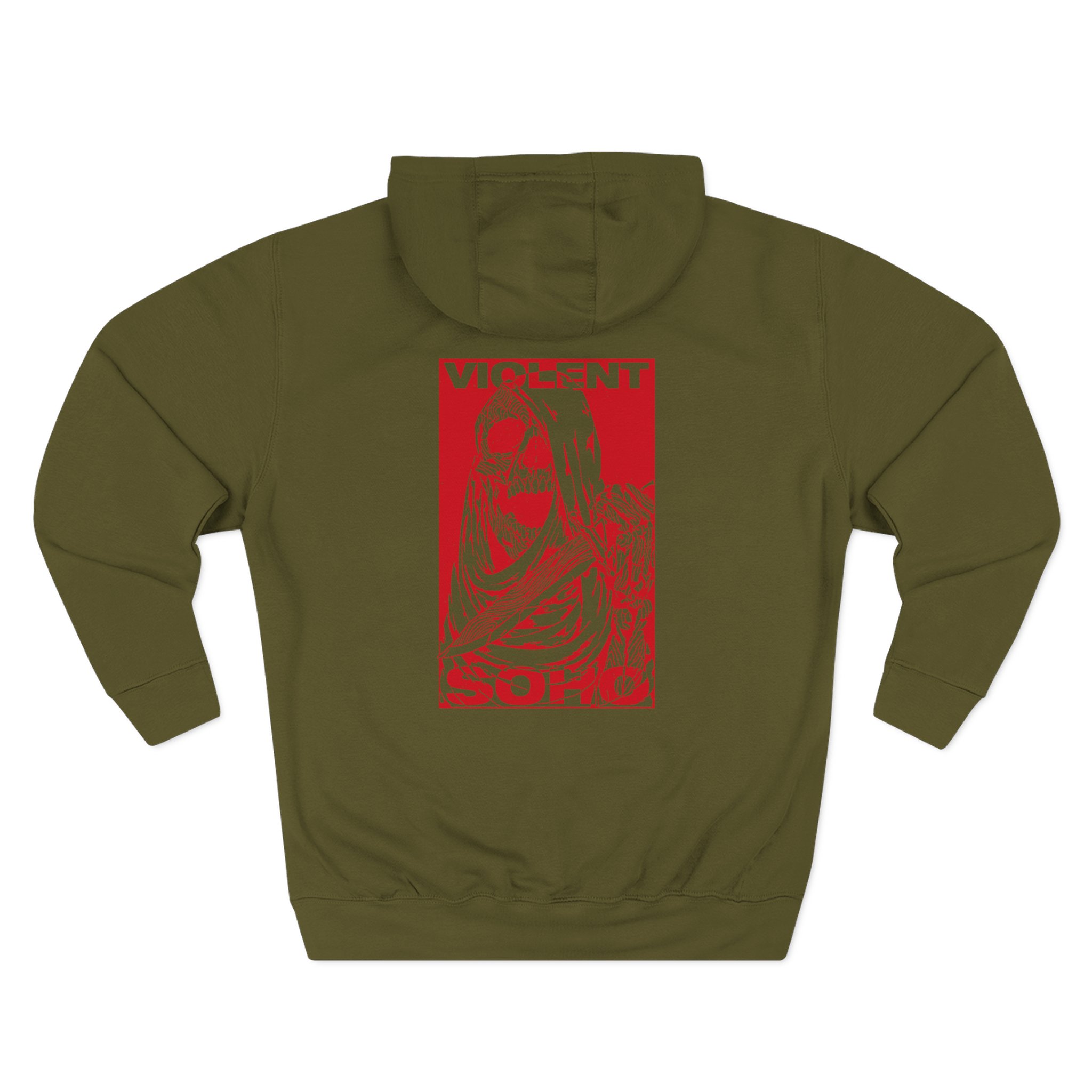 Violent Soho Skull Three-Panel Fleece Hoodie - Image 12