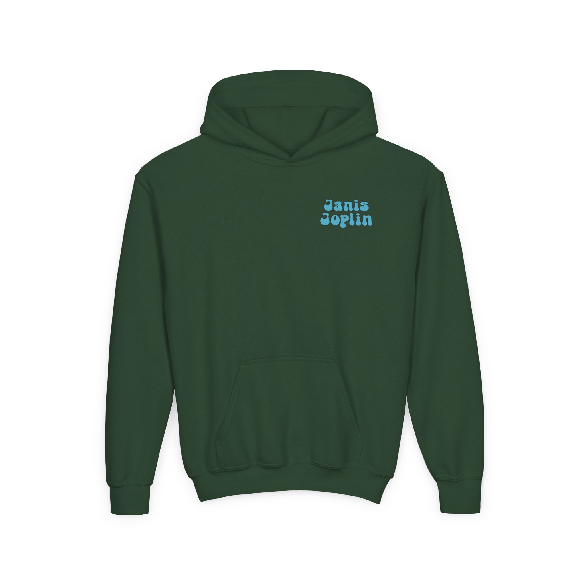 Janis Joplin Sherpa Fleece Youth Heavy Blend Hooded Sweatshirt - Image 7
