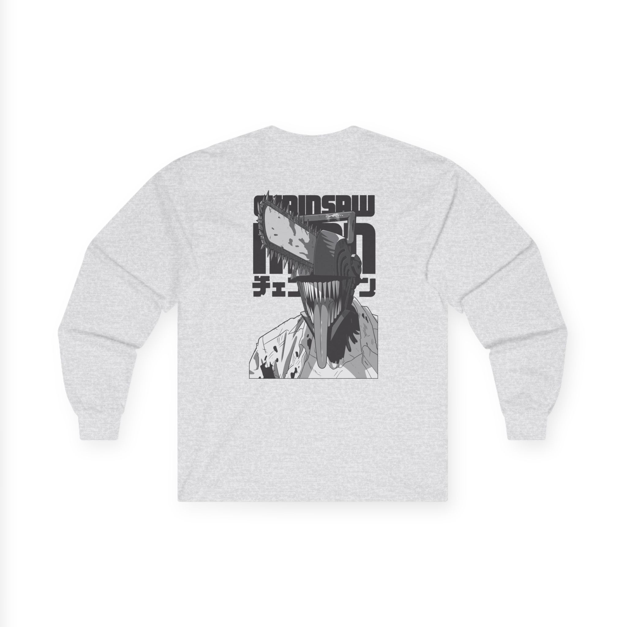 Chainsaw Man Bordeaux Smile Unisex Ultra Cotton Long Sleeve Tee - Image 6