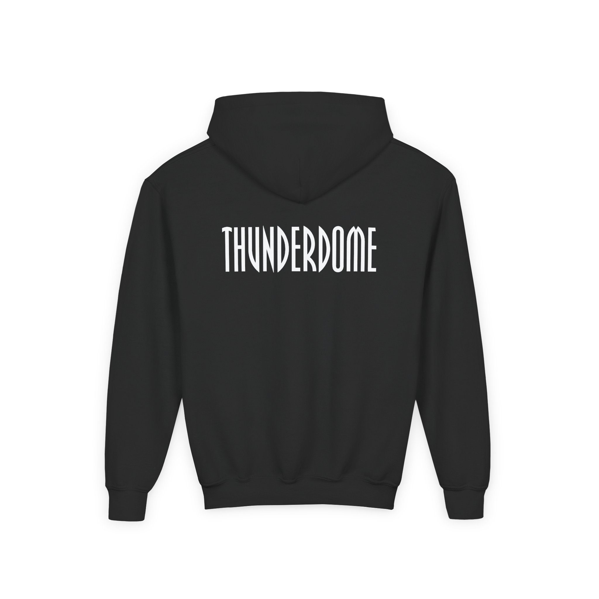 Thunderdome Monochrome Youth Heavy Blend Hooded Sweatshirt - Image 2