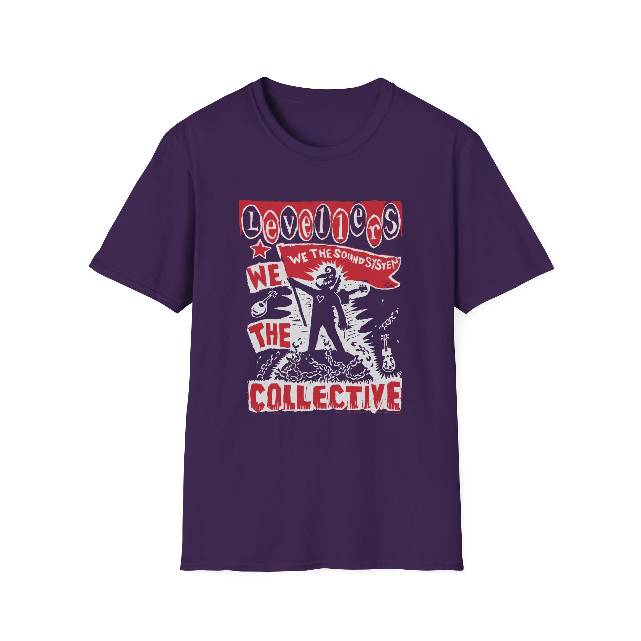Levellers 2025 March We the Collective Tour Unisex Softstyle T-Shirt - Image 15