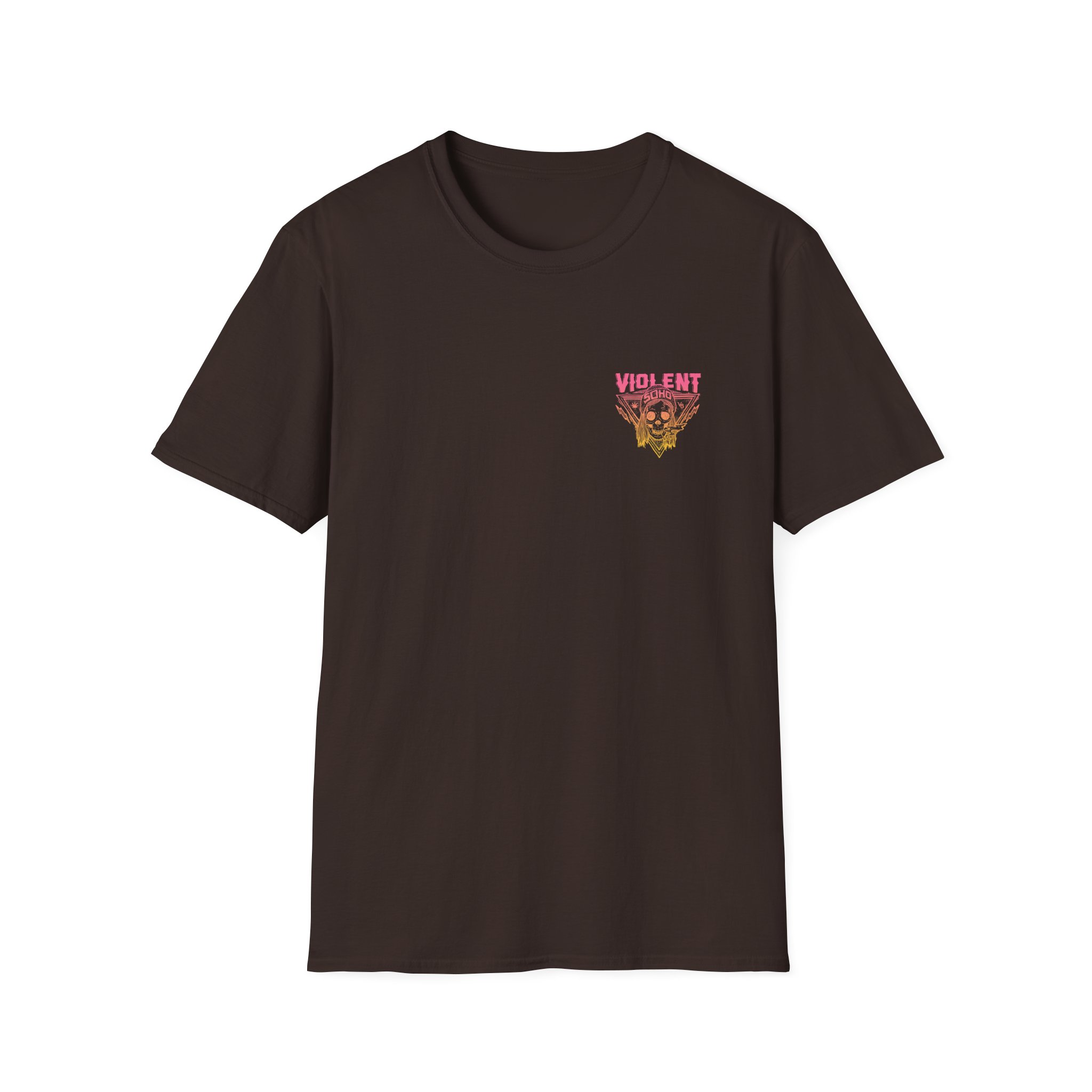 Violent Soho Blazin' Skull Gradient Unisex Softstyle T-Shirt - Image 3