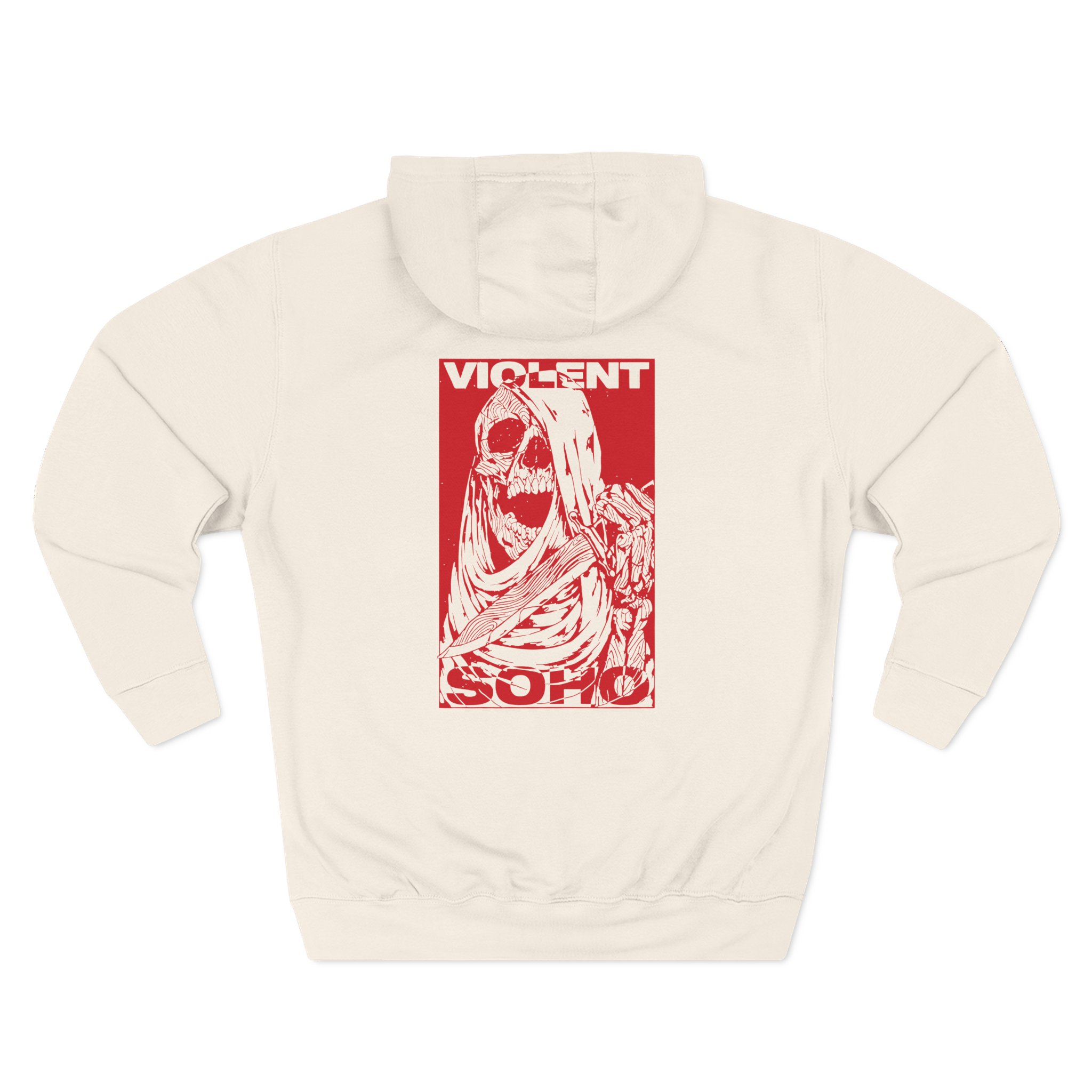 Violent Soho Skull Three-Panel Fleece Hoodie - Image 6