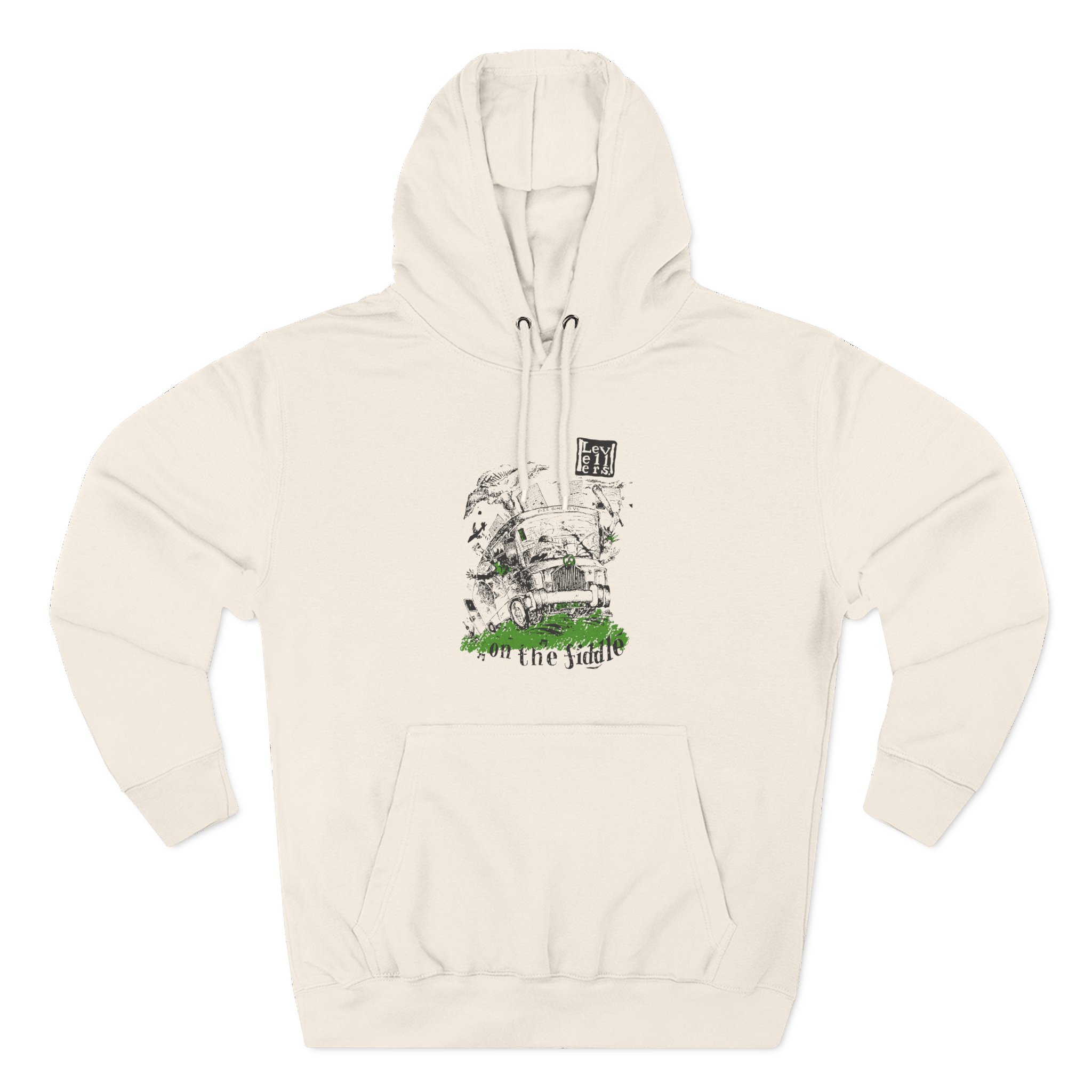 Levellers on the Fiddle Three-Panel Fleece Hoodie - Image 3