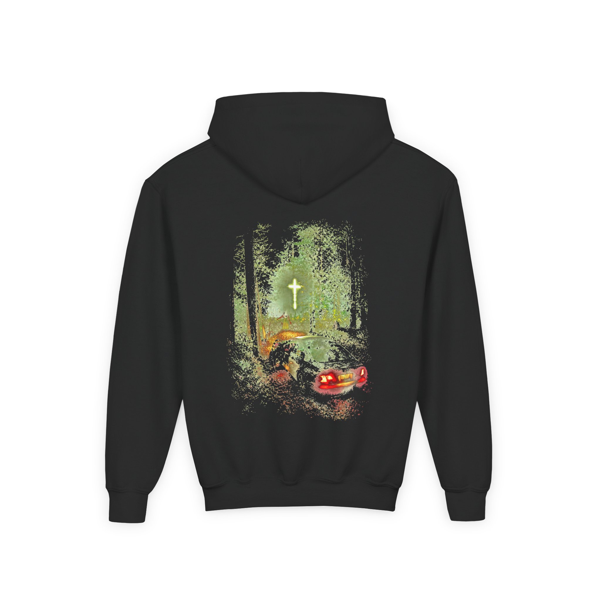 Knocked Loose Oldham Lights Youth Heavy Blend Hooded Sweatshirt - Image 2