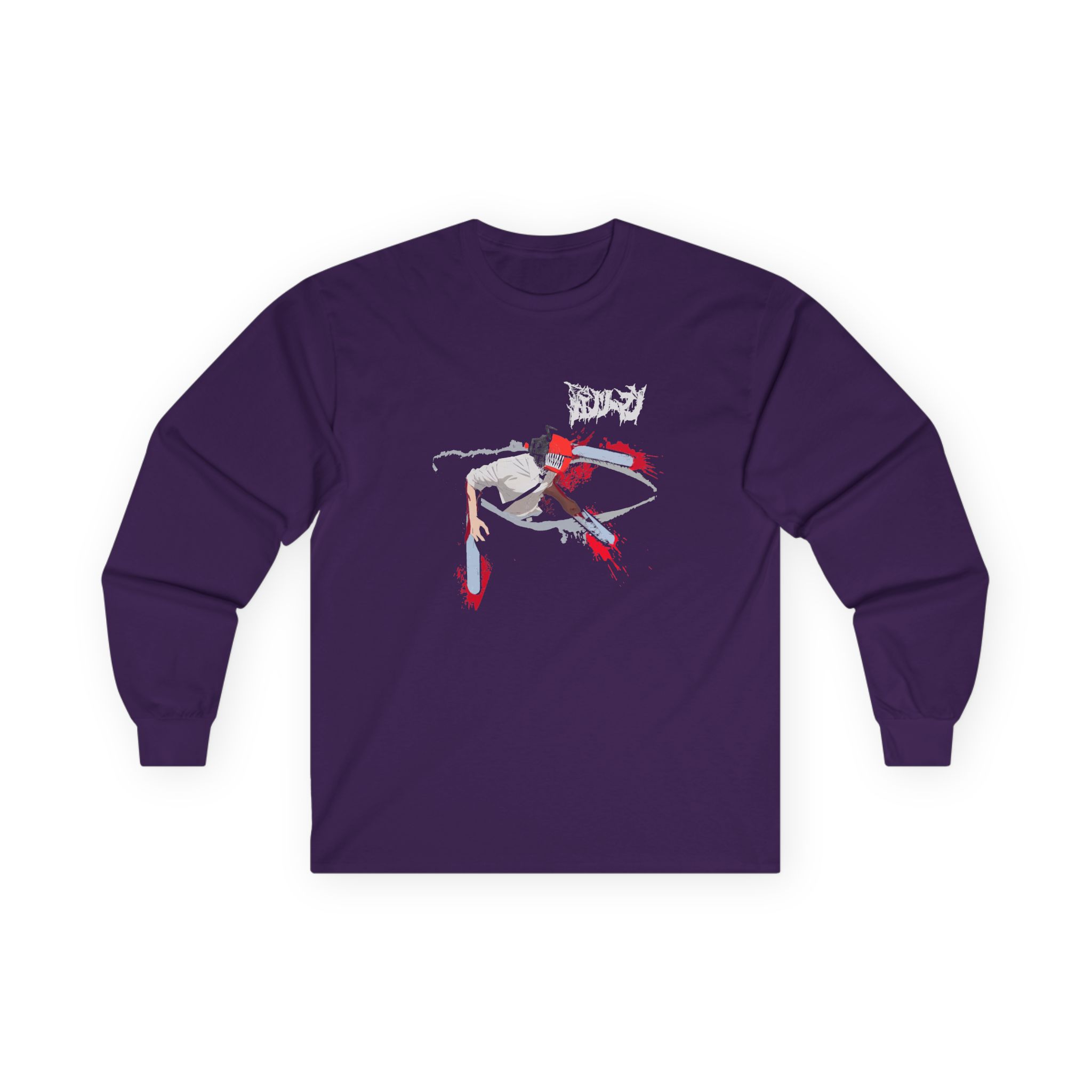 Chainsaw Man Denji Chainsaw Devil Unisex Ultra Cotton Long Sleeve Tee - Image 11