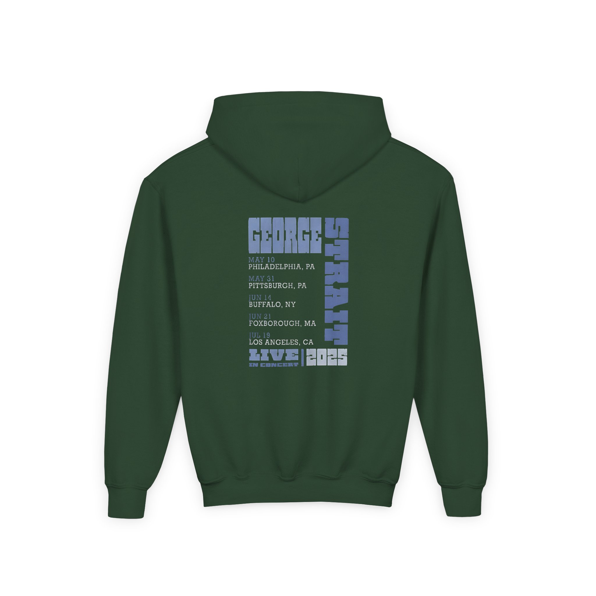 George Strait Tour Youth Heavy Blend Hooded Sweatshirt - Image 4