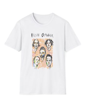 Blue October Caricature Unisex Softstyle T-Shirt
