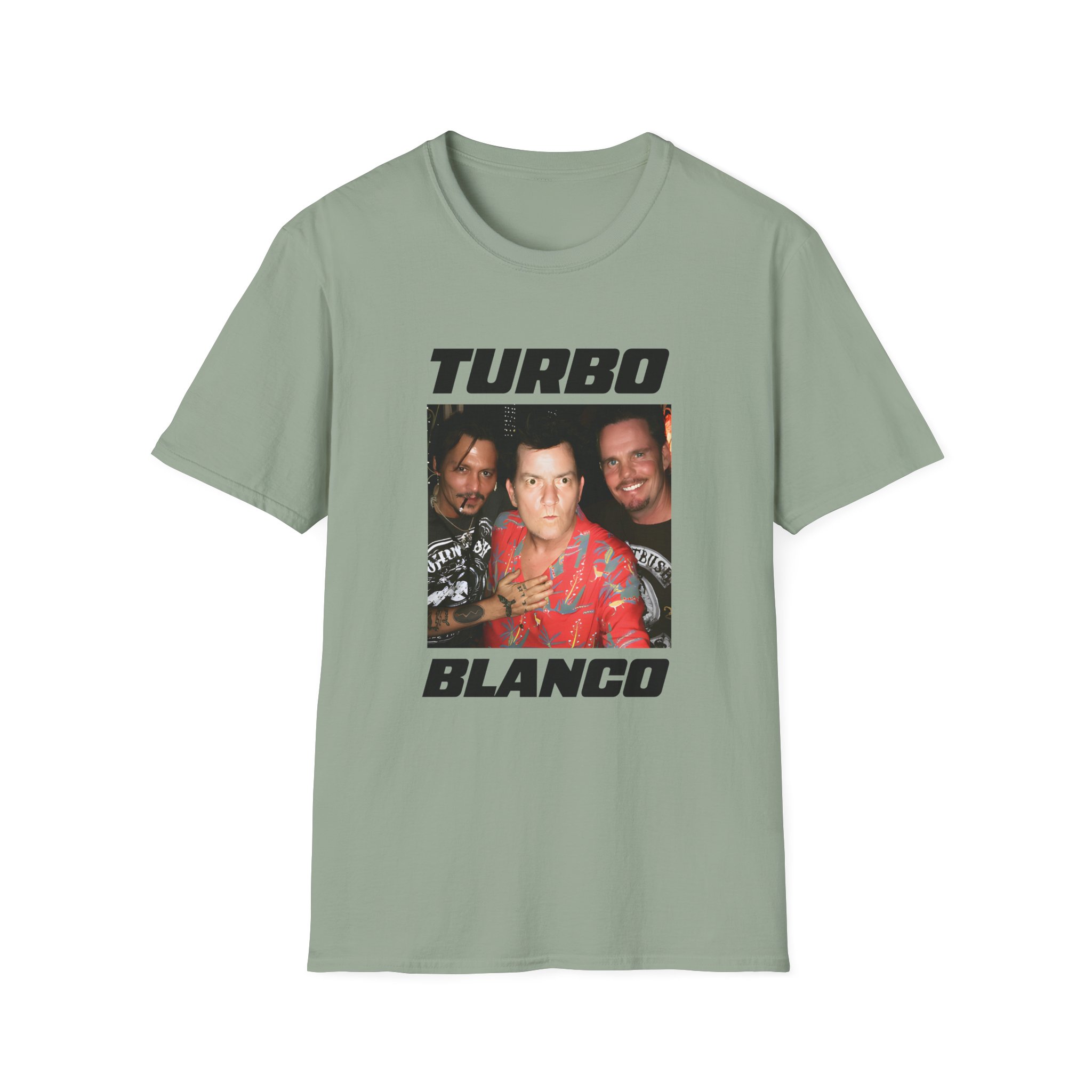Chris Lorenzo Turbo Blanco Unisex Softstyle T-shirt - Image 13