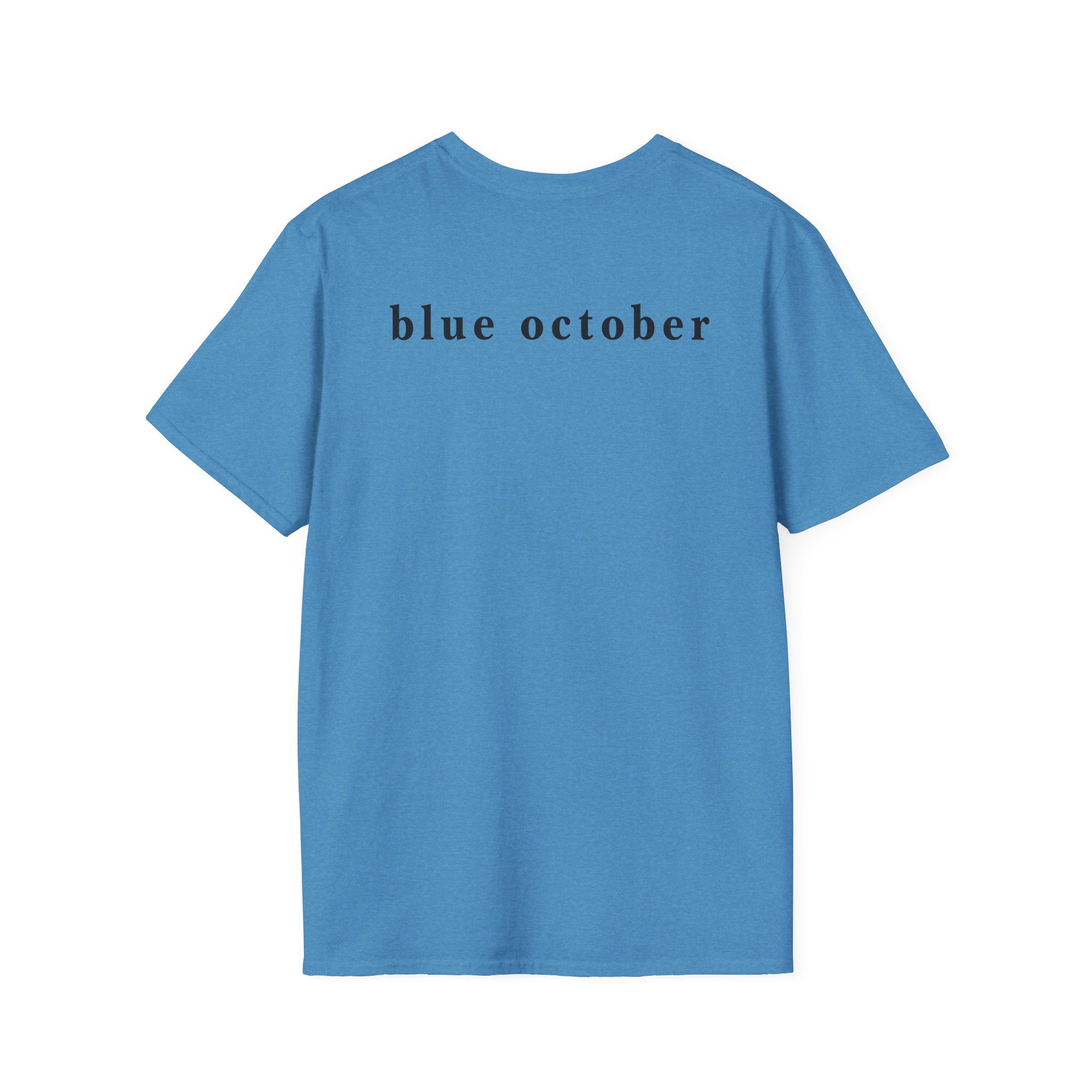 Blue October Big Rose Unisex Softstyle T-Shirt - Image 12