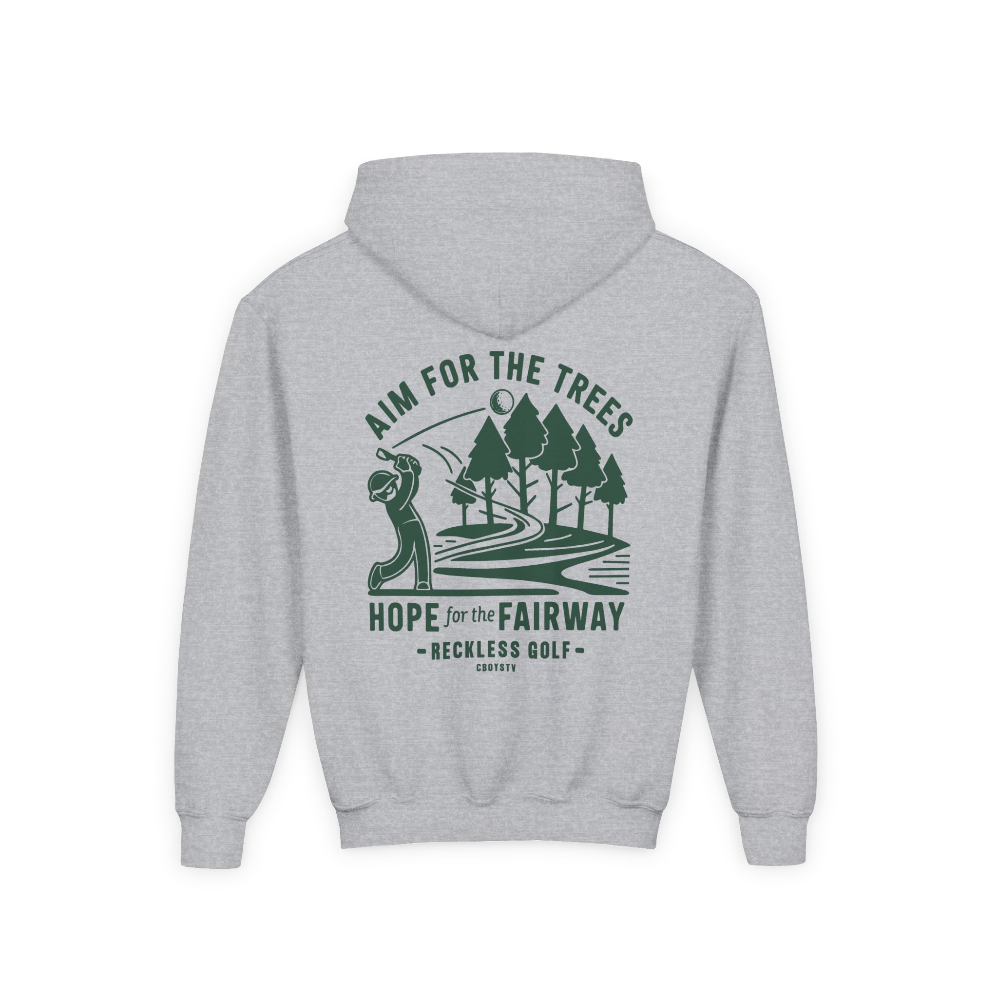 Cboystv Fairway Youth Heavy Blend Hooded Sweatshirt - Image 4