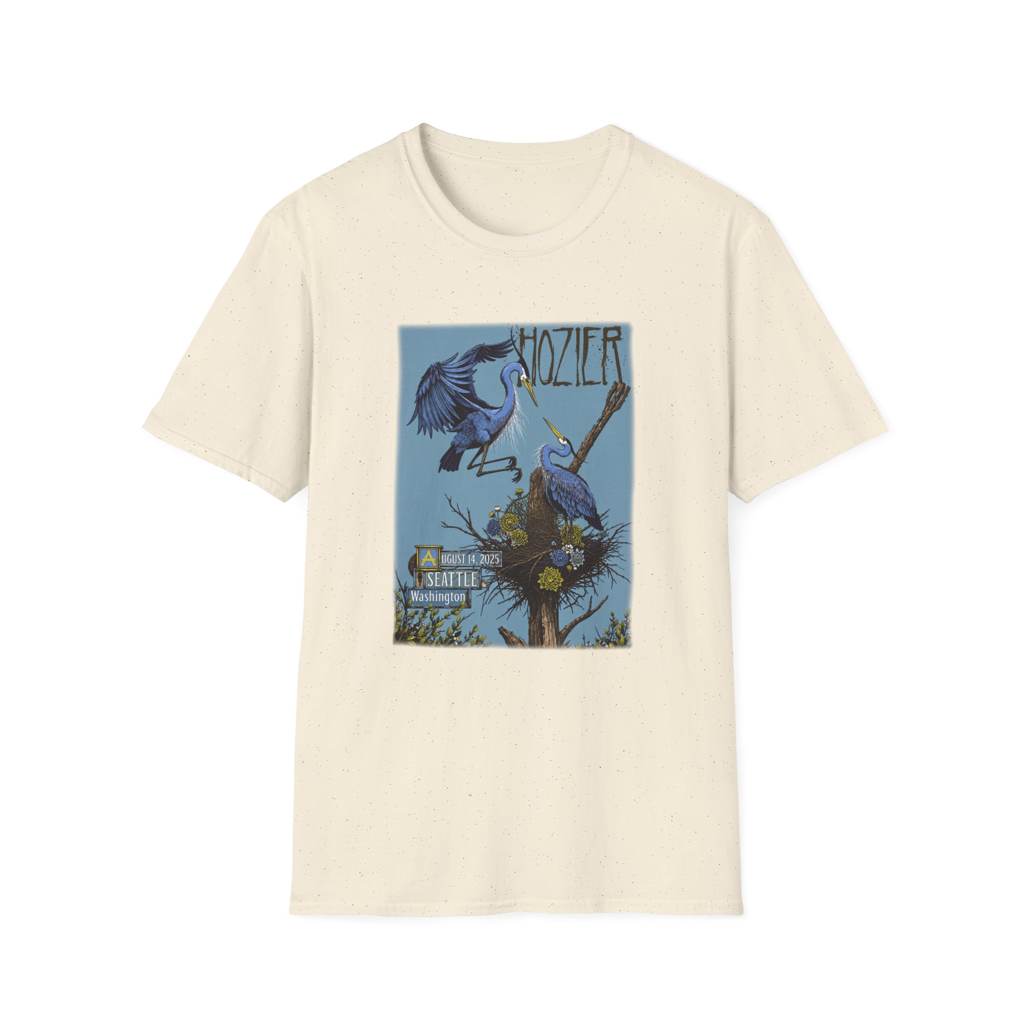 Hozier Seattle August 14 Show Unisex Softstyle T-Shirt - Image 7