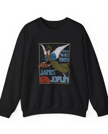 Janis Joplin Kozmic Blues 1969 Unisex Heavy Blend™ Crewneck Sweatshirt