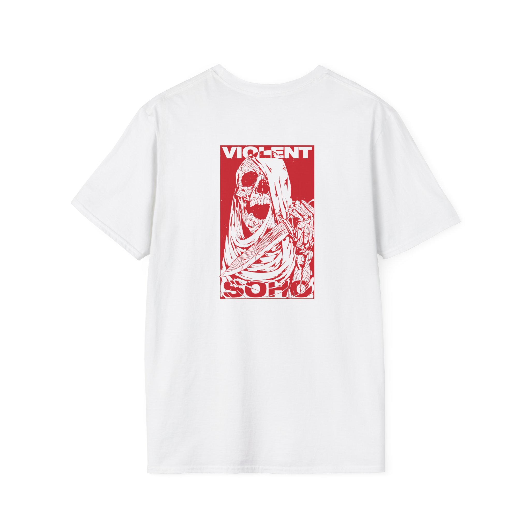 Violent Soho Skull Unisex Softstyle T-Shirt - Image 2