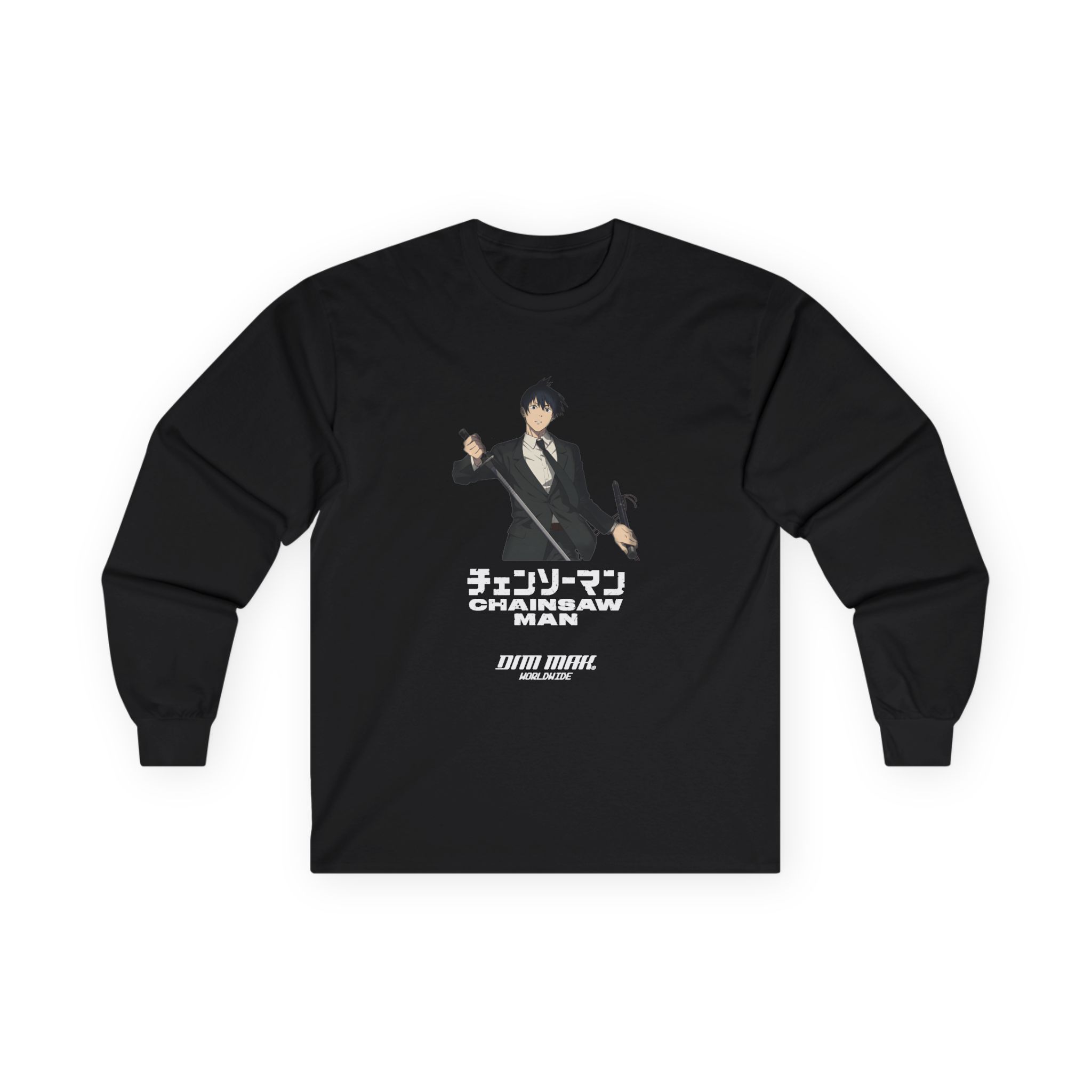 Chainsaw Man X Dim Mak Aki Unisex Ultra Cotton Long Sleeve Tee