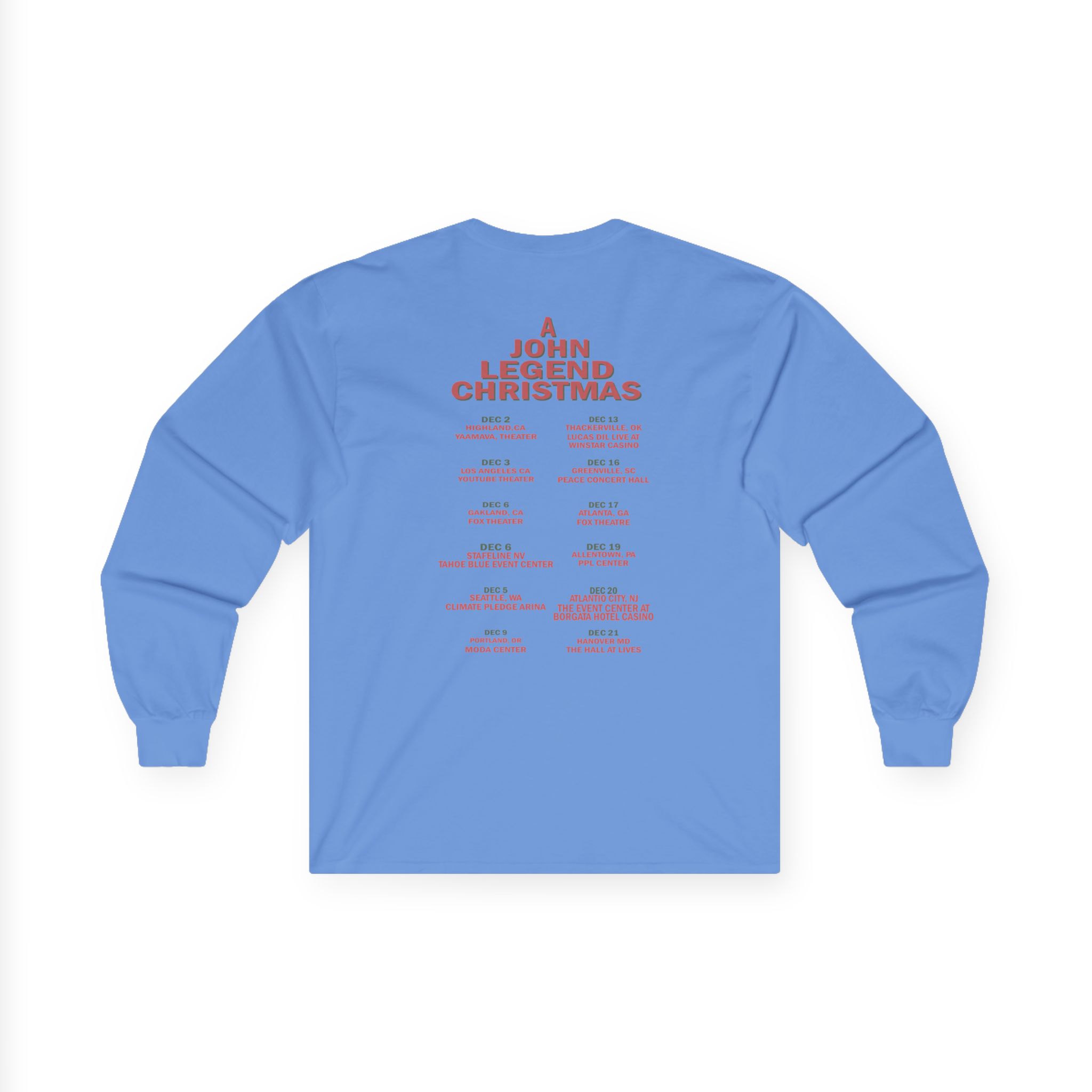 John Legend Ivory Tour Unisex Ultra Cotton Long Sleeve Tee - Image 10