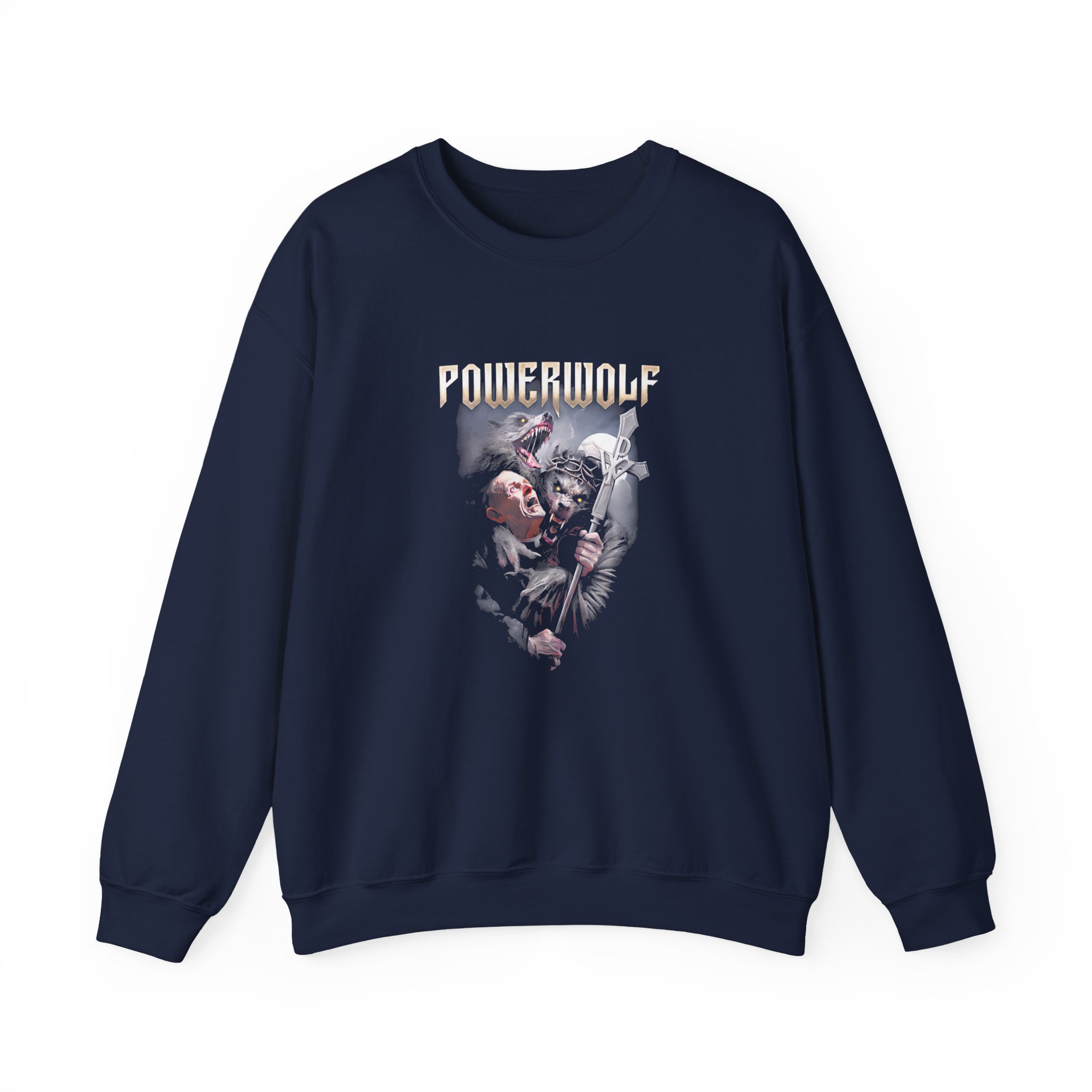 Powerwolf Thunderpriest Unisex Heavy Blend™ Crewneck Sweatshirt - Image 5