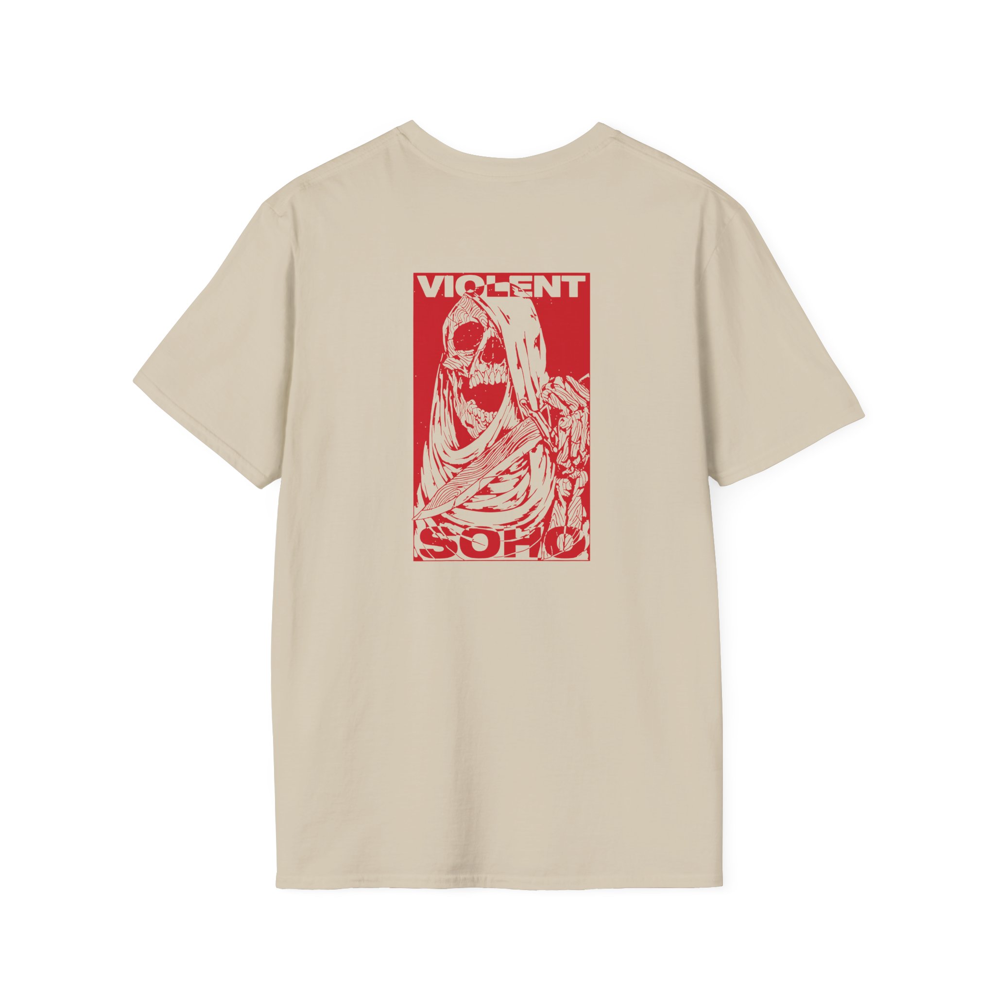 Violent Soho Skull Unisex Softstyle T-Shirt - Image 6