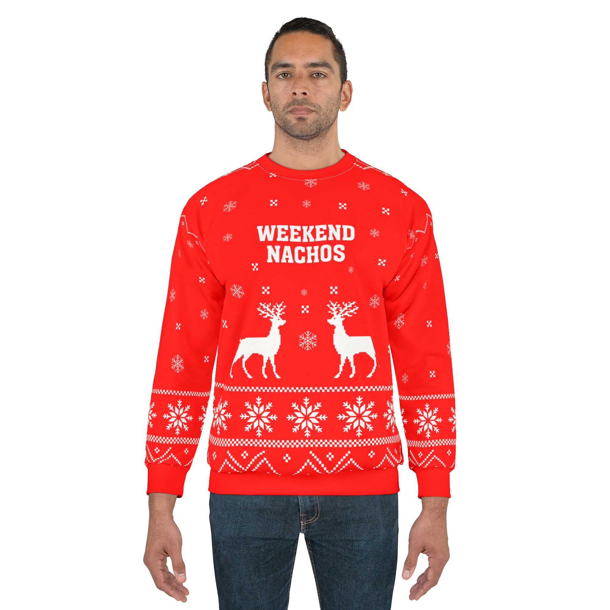 Weekend Nachos Unisex Sweatshirt (AOP) - Image 3