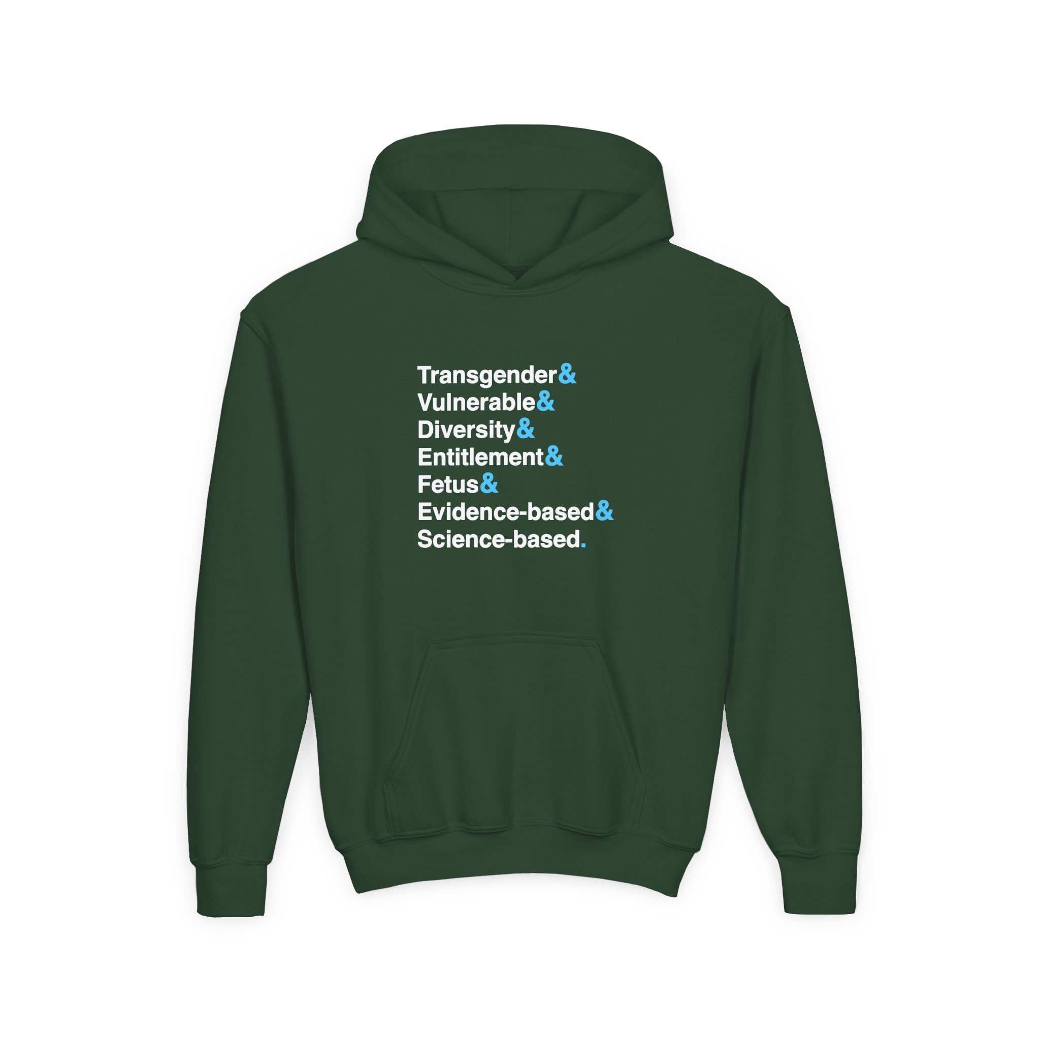 D L Youth Heavy Blend Hooded Sweatshirt - Image 5