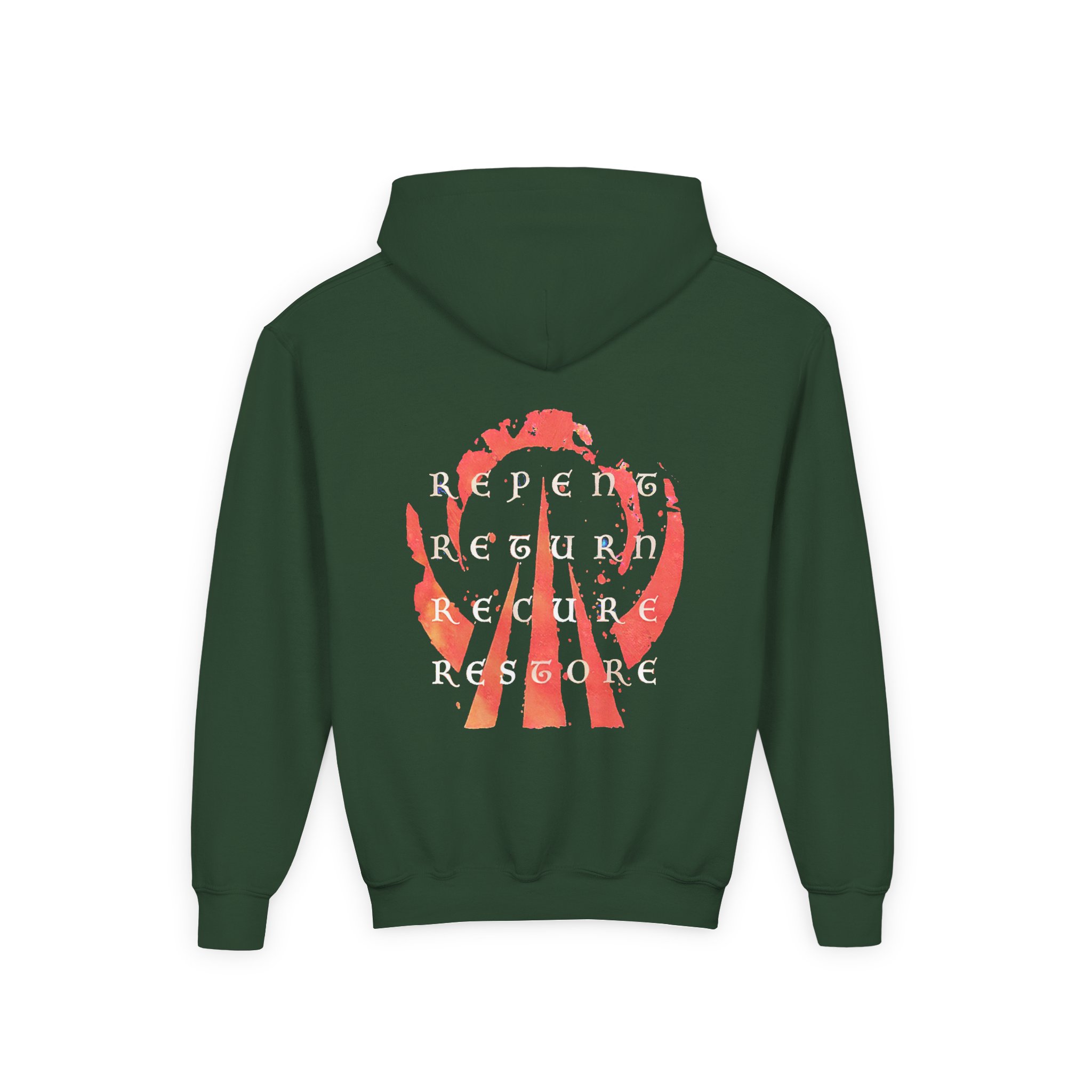 Eluveitie Exile Rider Youth Heavy Blend Hooded Sweatshirt - Image 4