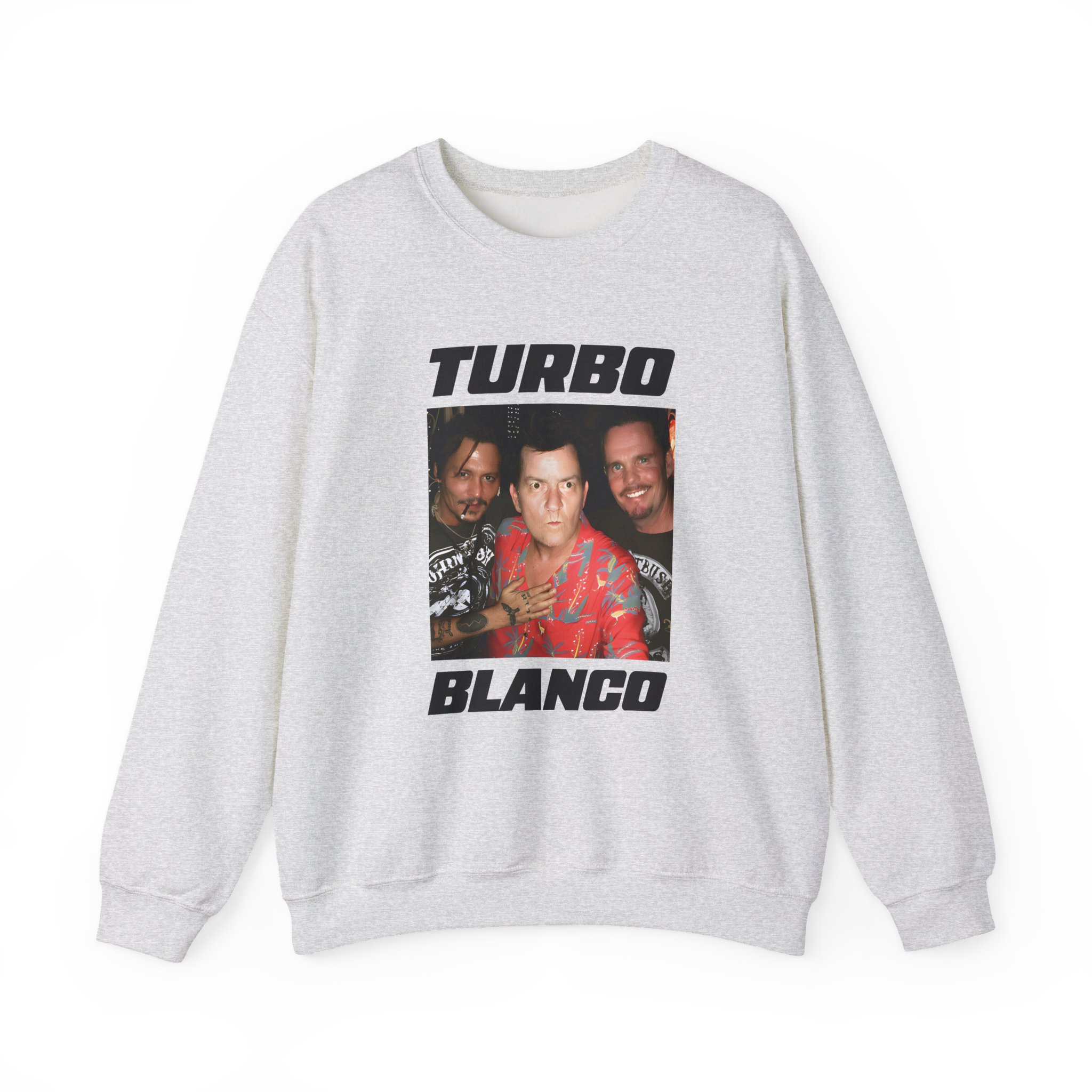 Chris Lorenzo Turbo Blanco Unisex Heavy Blend™ Crewneck Sweatshirt - Image 3