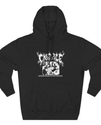 Chat Pile Show Poster Los Angeles Three-Panel Fleece Hoodie