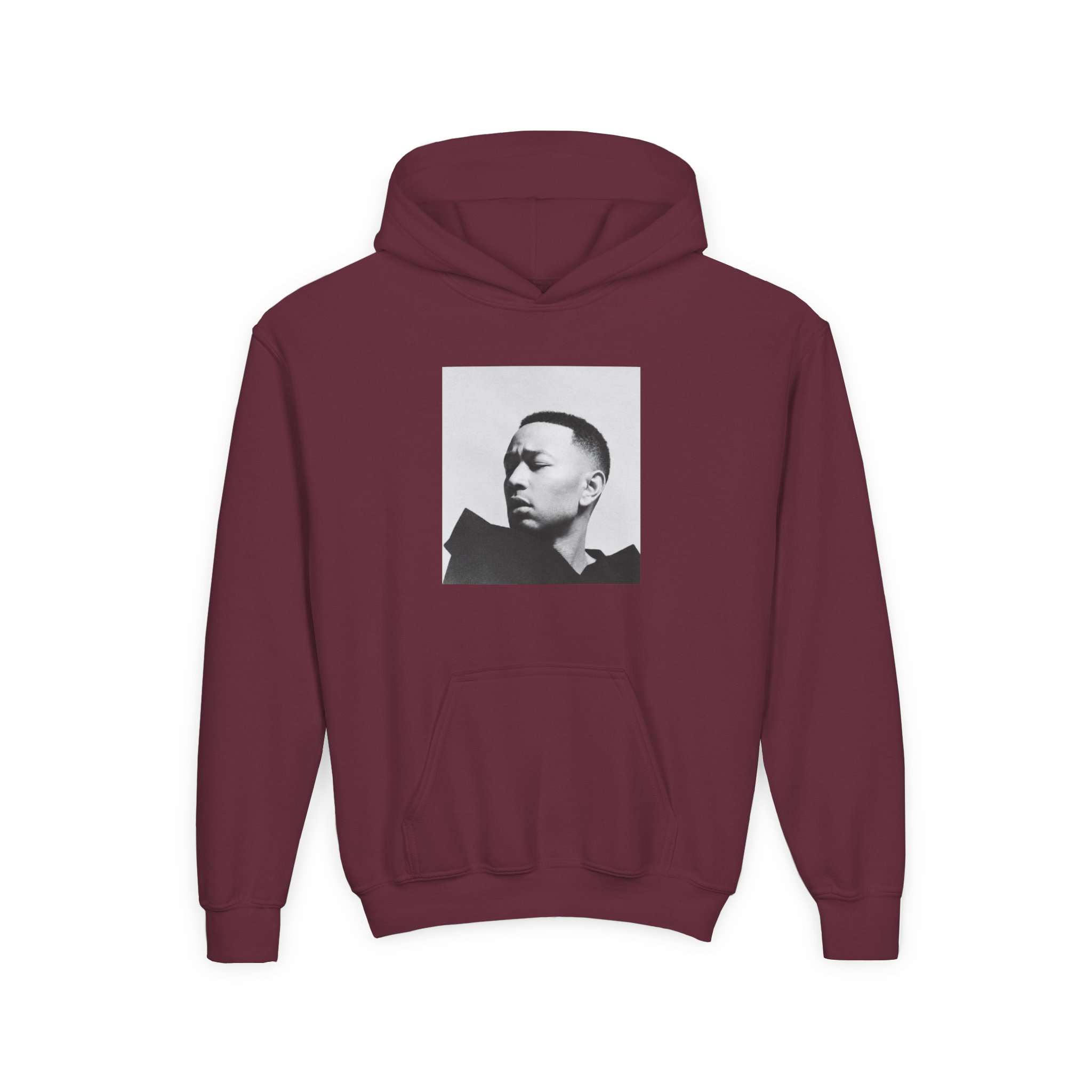 John Legend Darkness Lyrics Youth Heavy Blend Hooded Sweatshirt - Image 9