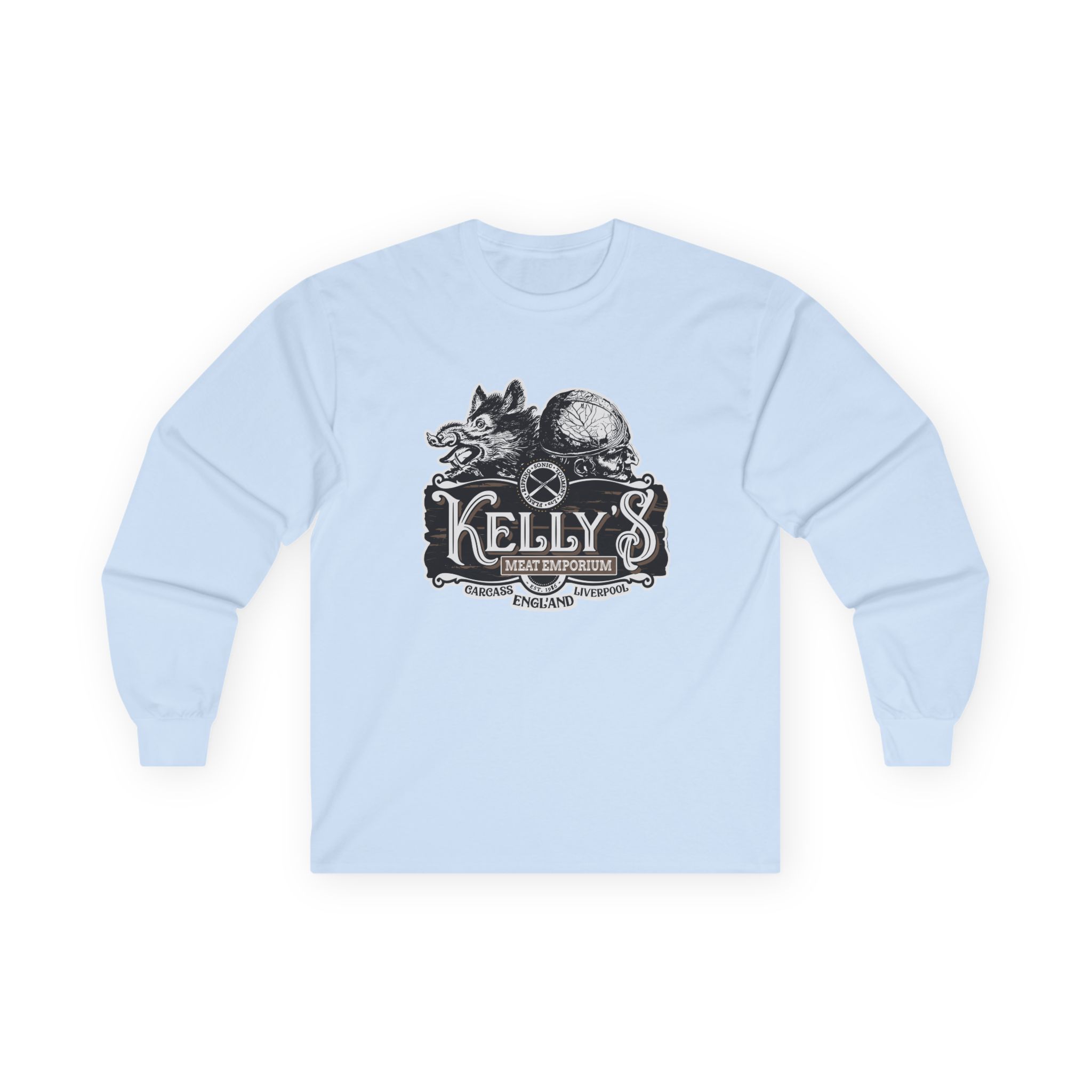 Carcass Kelly's Meat Emporium Unisex Ultra Cotton Long Sleeve Tee - Image 9
