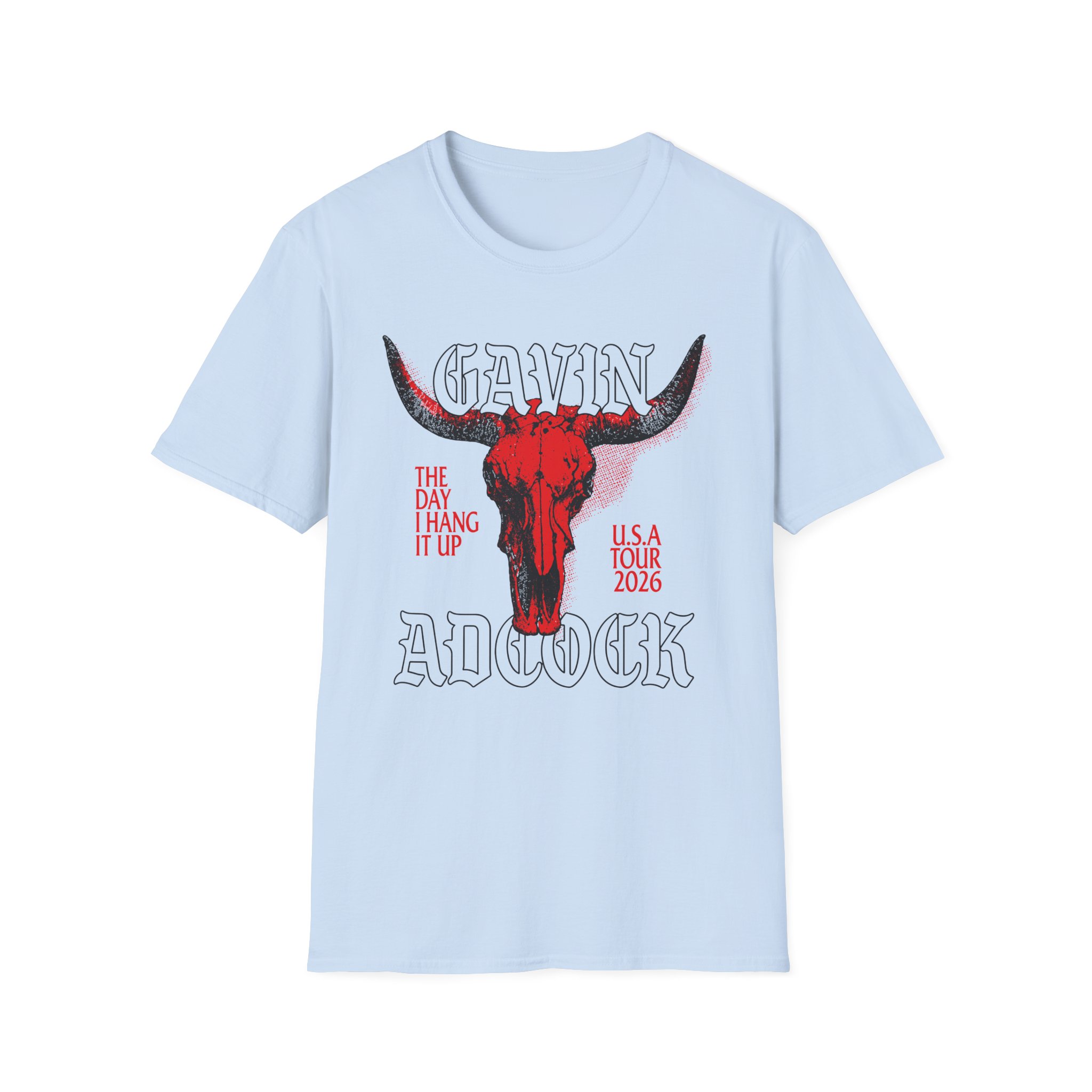 Gavin Adcock Ivory Steerhead Unisex Softstyle T-Shirt - Image 9
