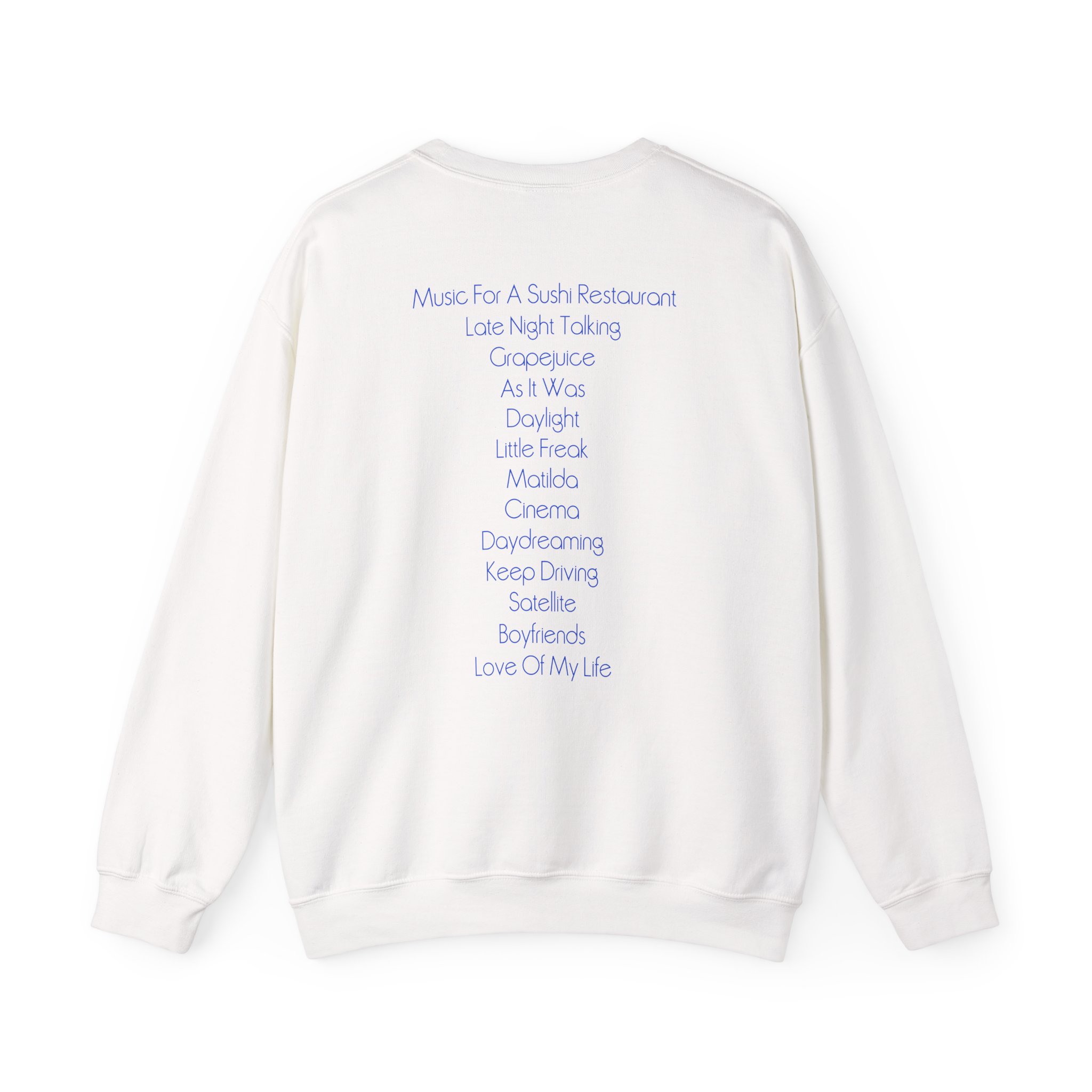 Love on Tour Harry's House Tracklis Unisex Heavy Blend™ Crewneck Sweatshirt - Image 2